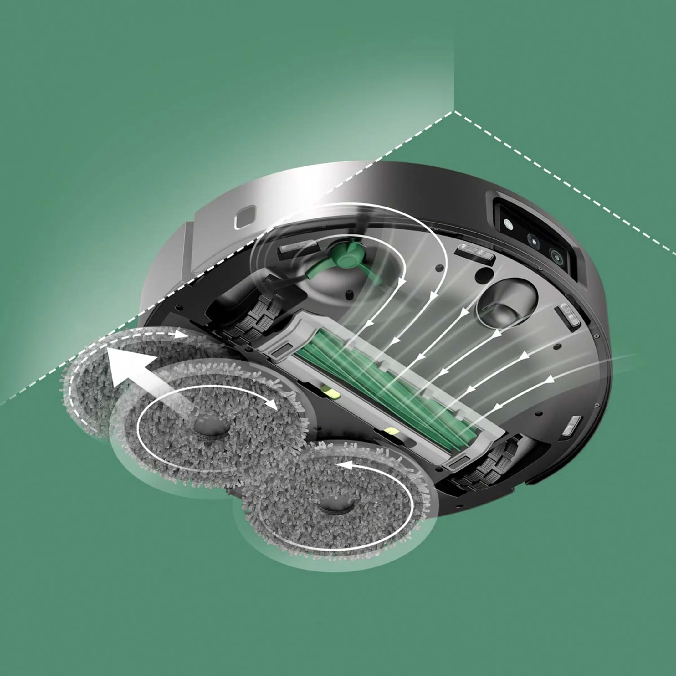 iRobot Robotstofzuiger 2in1 Combo 505 AutoWash Black image