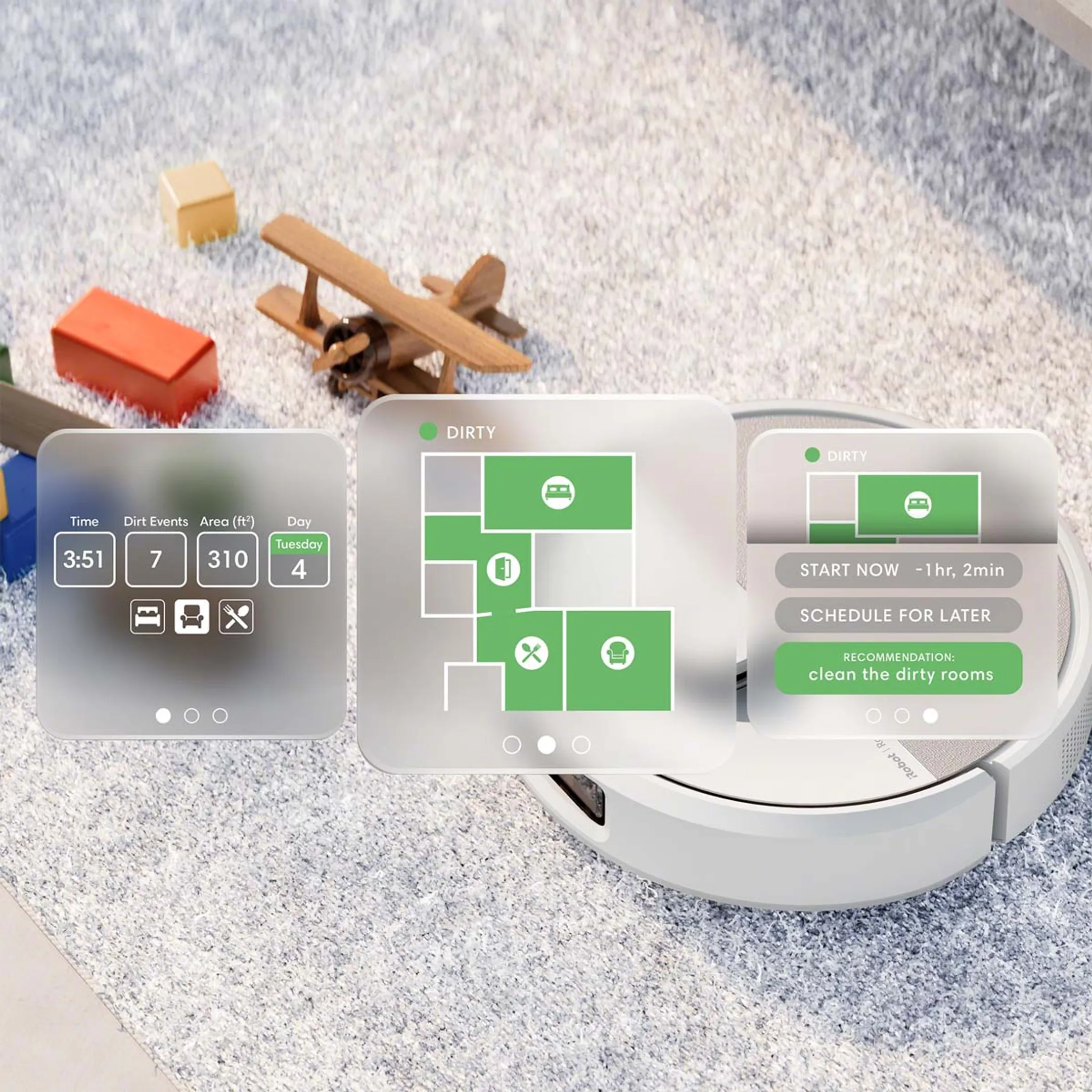 iRobot Robotstofzuiger 2in1 Combo 505 AutoWash White image