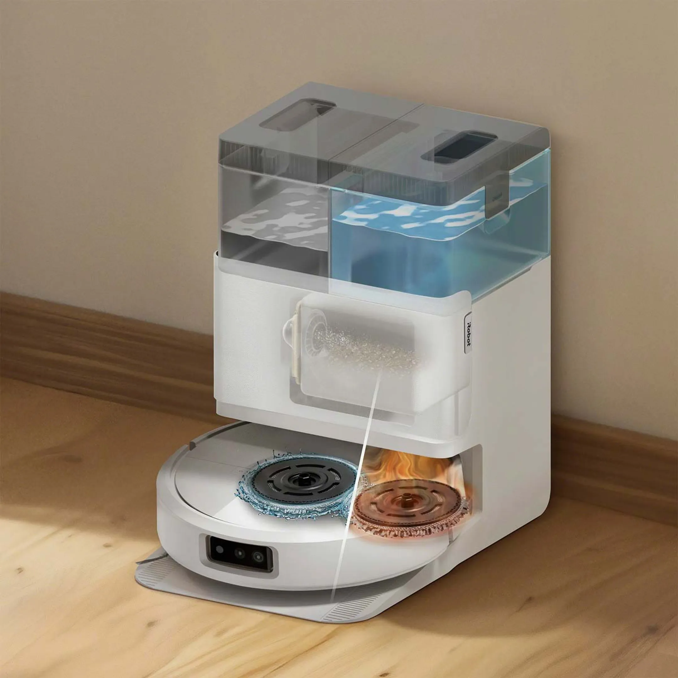 iRobot Robotstofzuiger 2in1 Combo 505 AutoWash White image