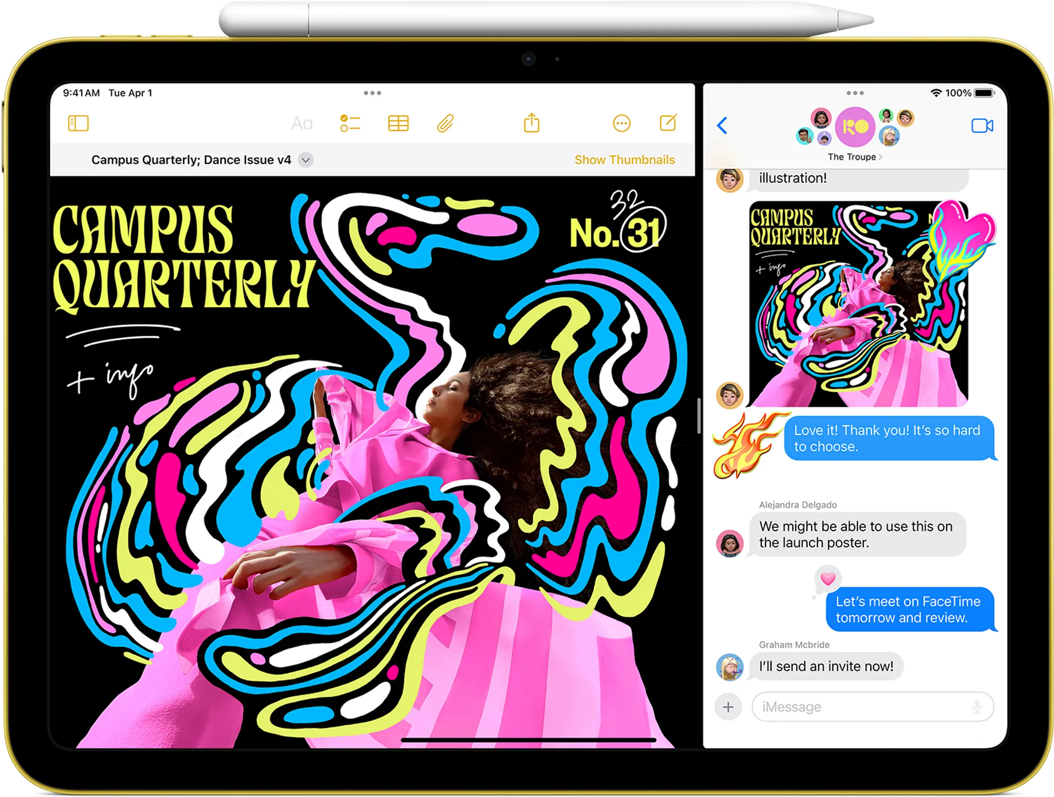 Apple iPad (2025) Wifi+5G 256Go Rose image