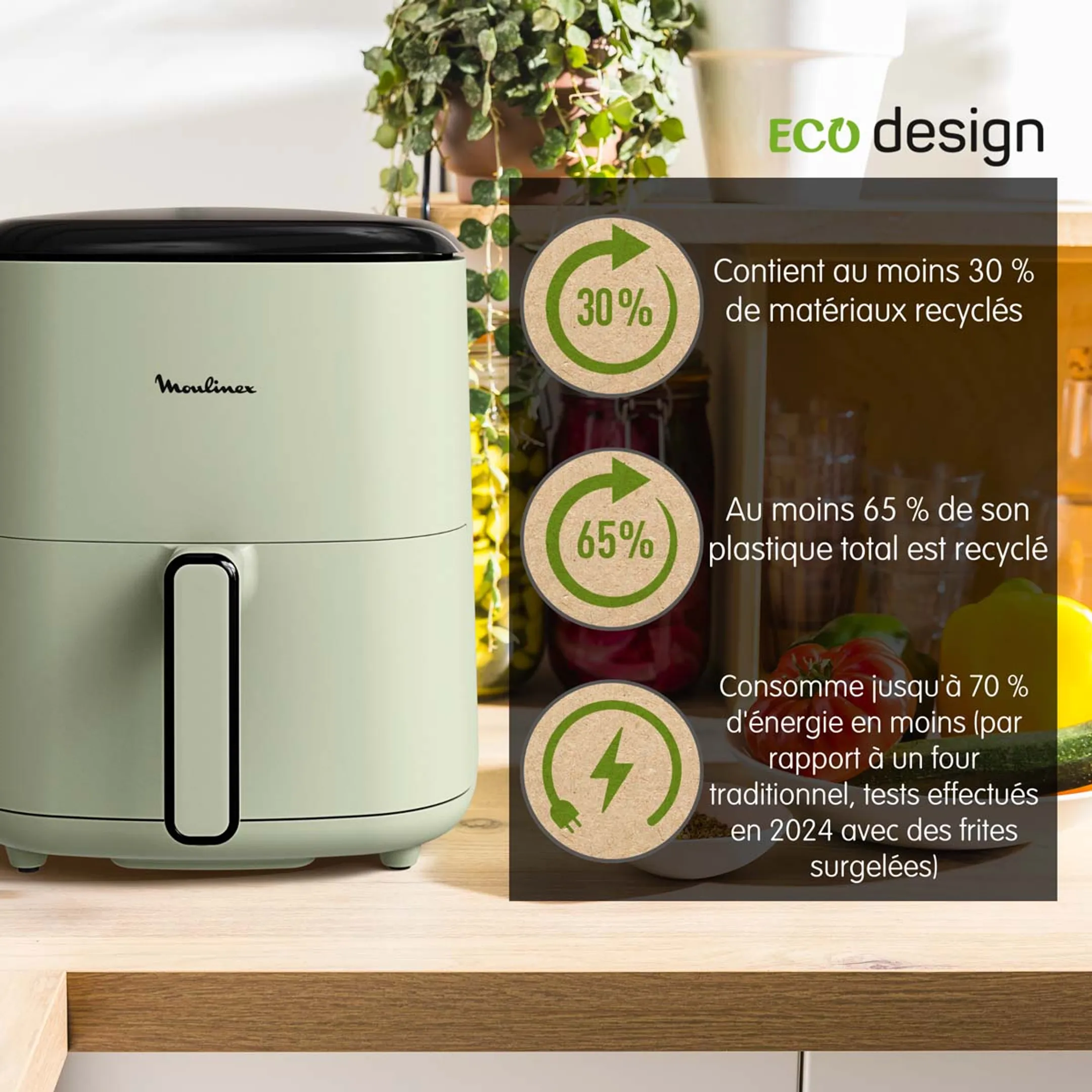 Moulinex Airfryer Easy Fry Max EcoDesign EZ24ELF0 image