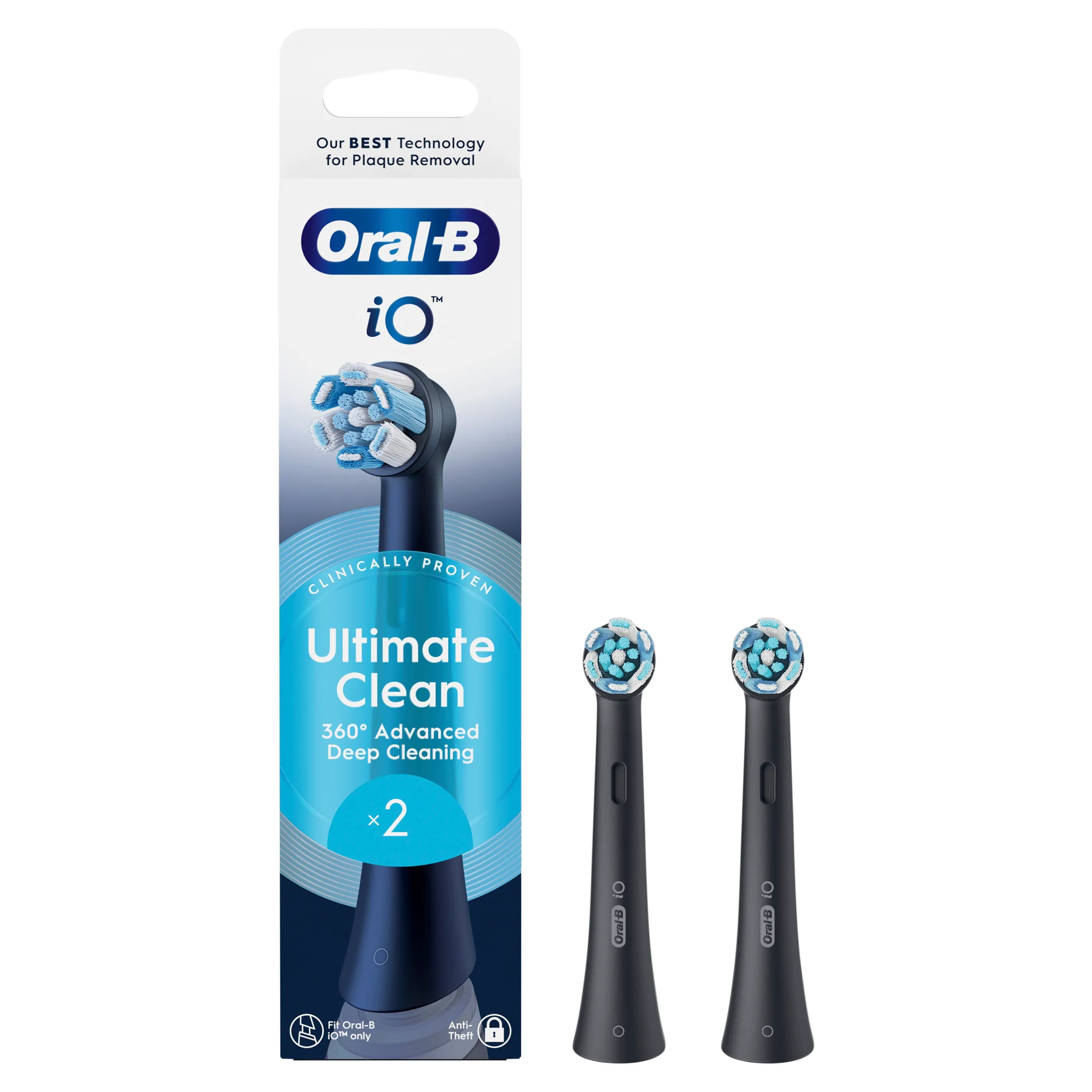 Oral-B Opzetborstel ORAL-B IO Ultimate clean zwart 2CT image