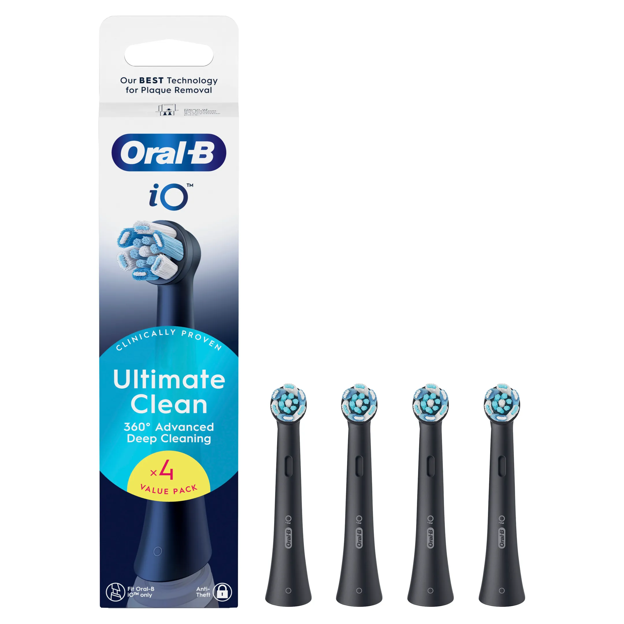 Oral-B Opzetborstel ORAL-B IO Ultimate clean zwart 4CT image