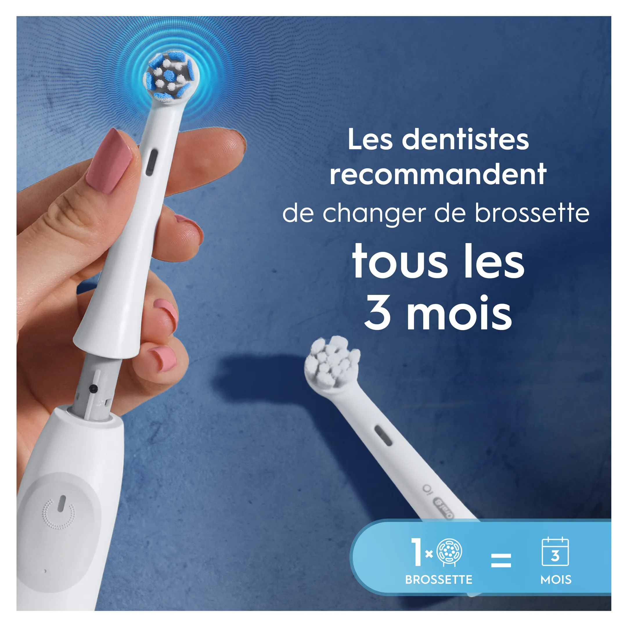 Brossettes ORAL-B IO Gentle clean blanc - 2pcs