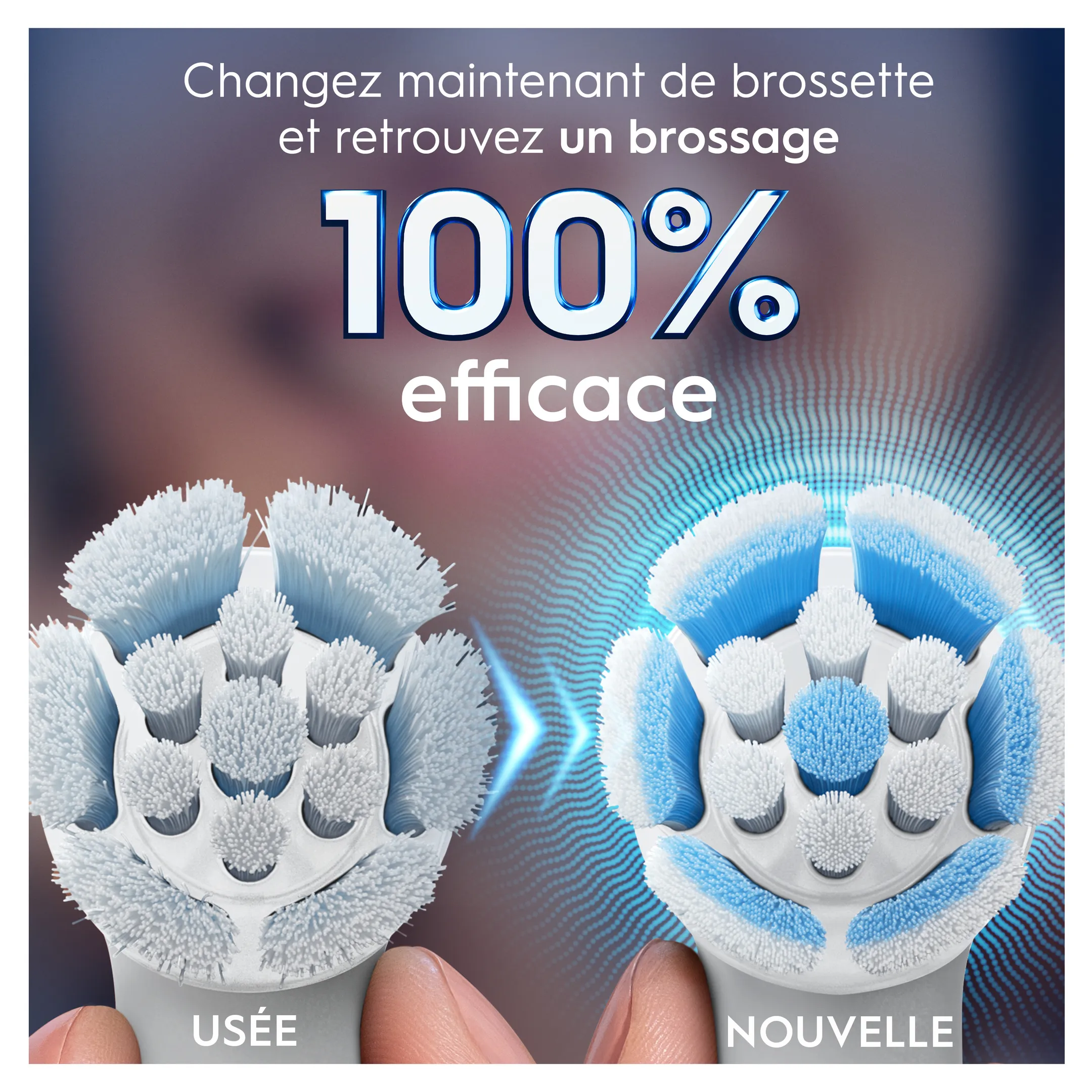 Brossettes ORAL-B IO Gentle clean blanc - 2pcs