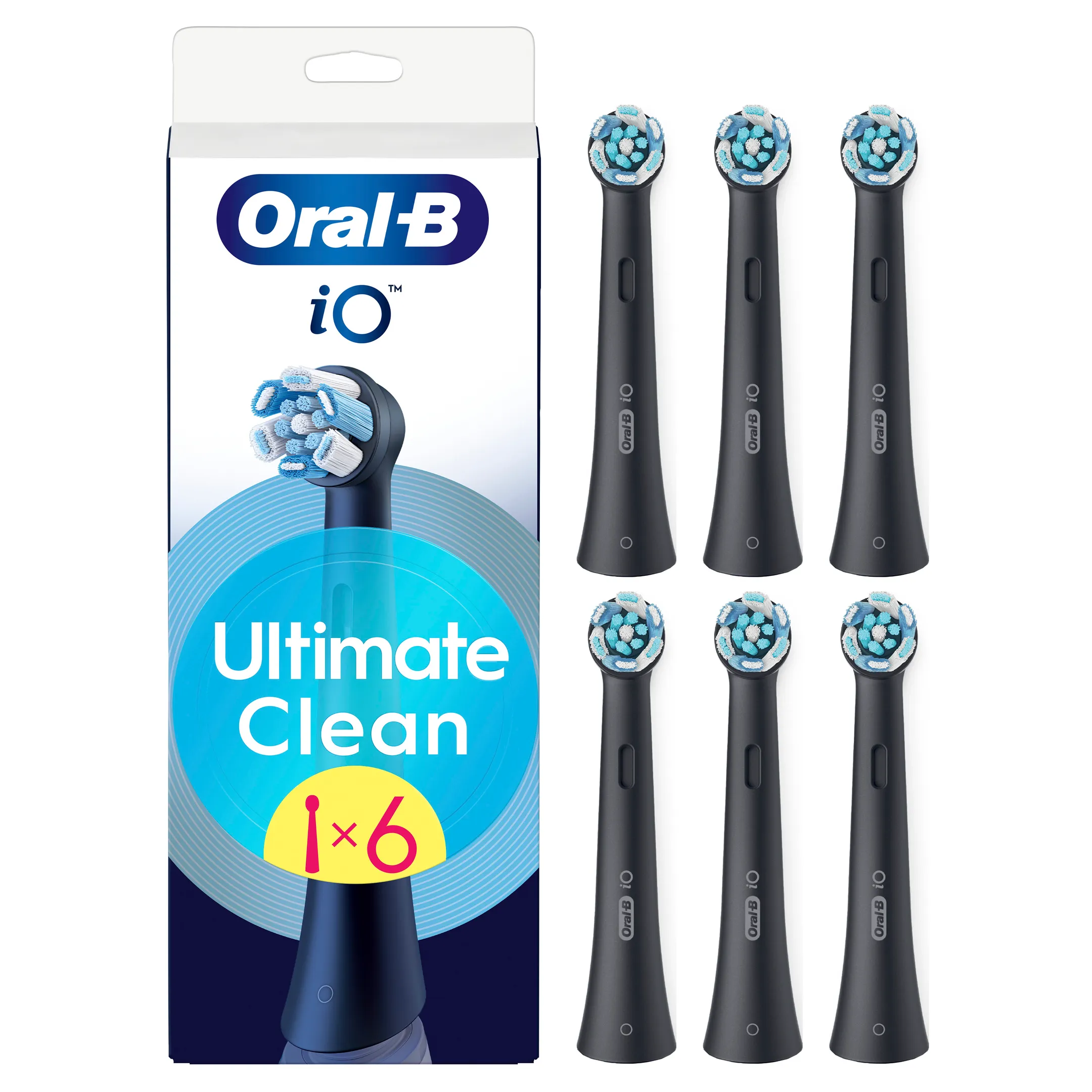 Opzetborstel ORAL-B IO Ultimate clean zwart 6CT