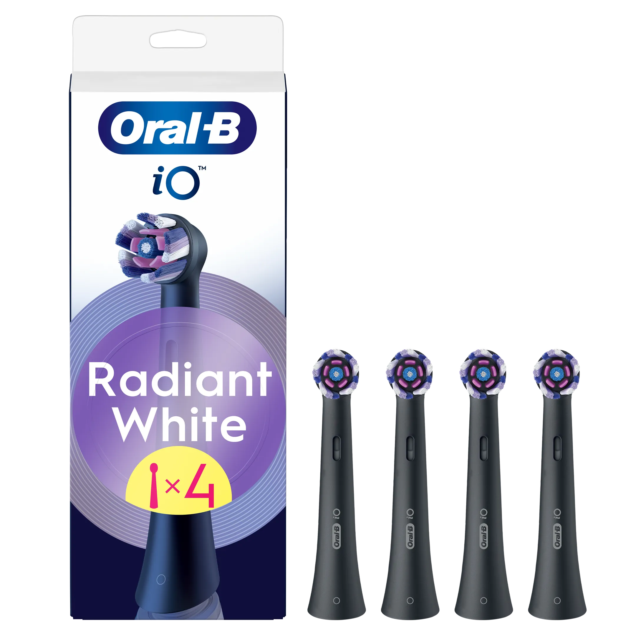 Opzetborstel ORAL-B IO RADIANT zwart 4CT