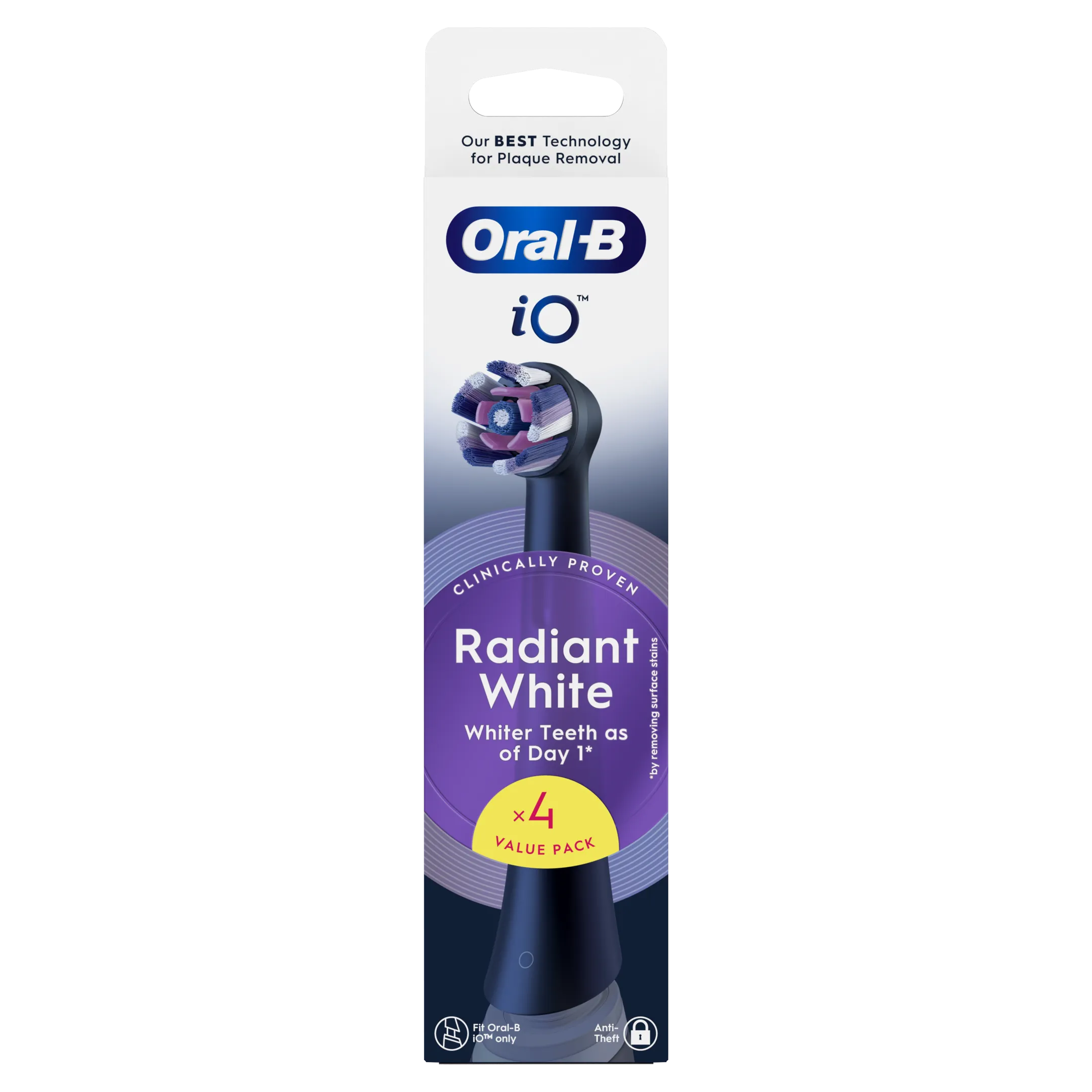 Oral-B Brossettes ORAL-B IO RADIANT noir 4CT image