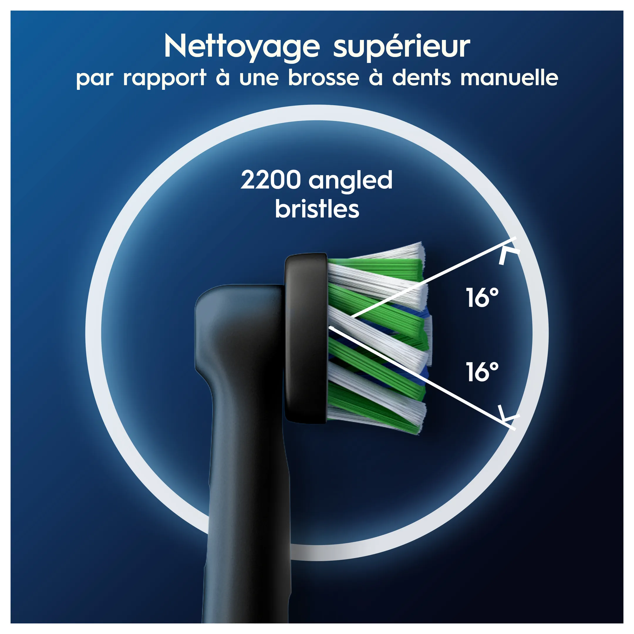 Brossettes ORAL-B CrossAction noir XF - 4pcs