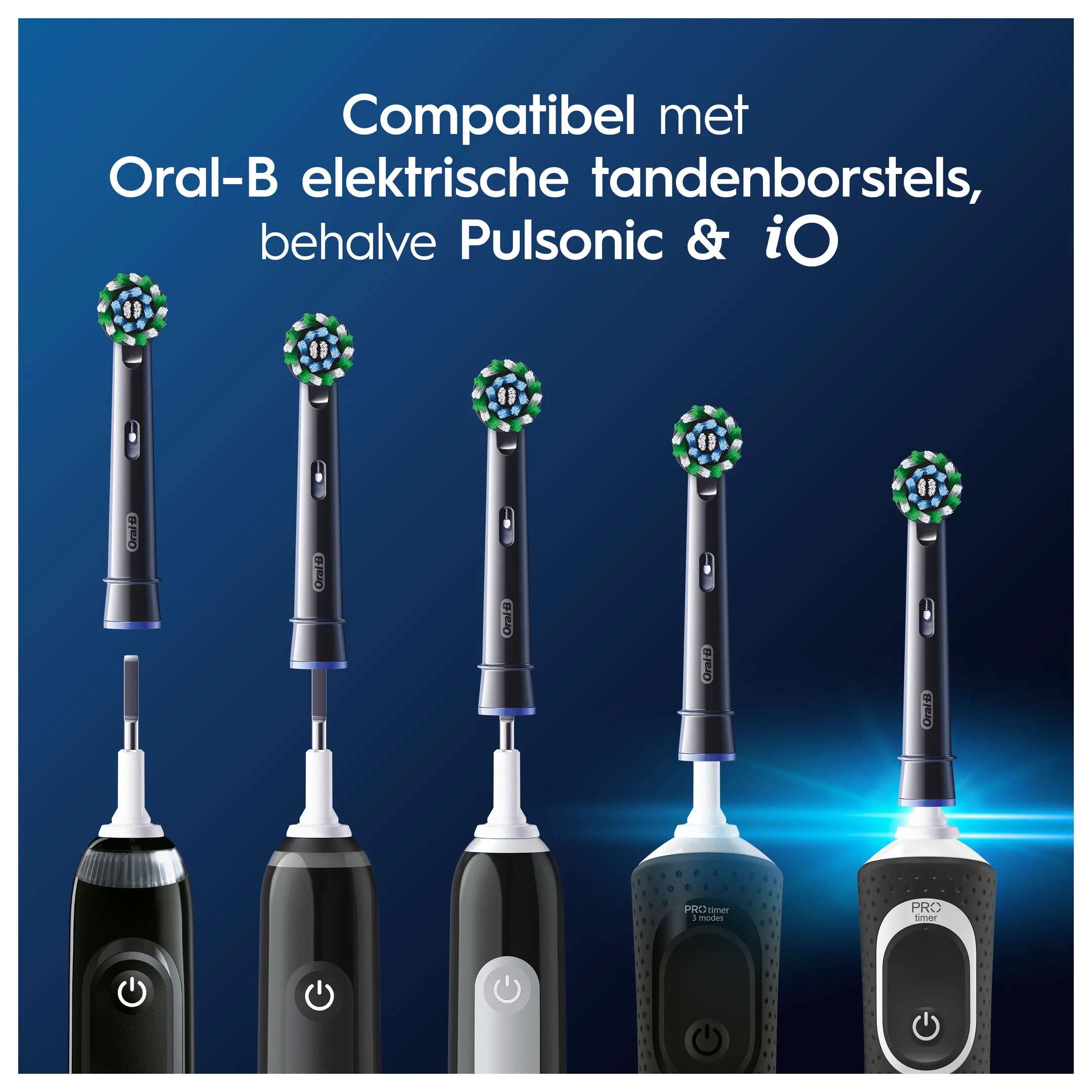 Opzetborstel ORAL-B CrossAction zwart XF - 4st