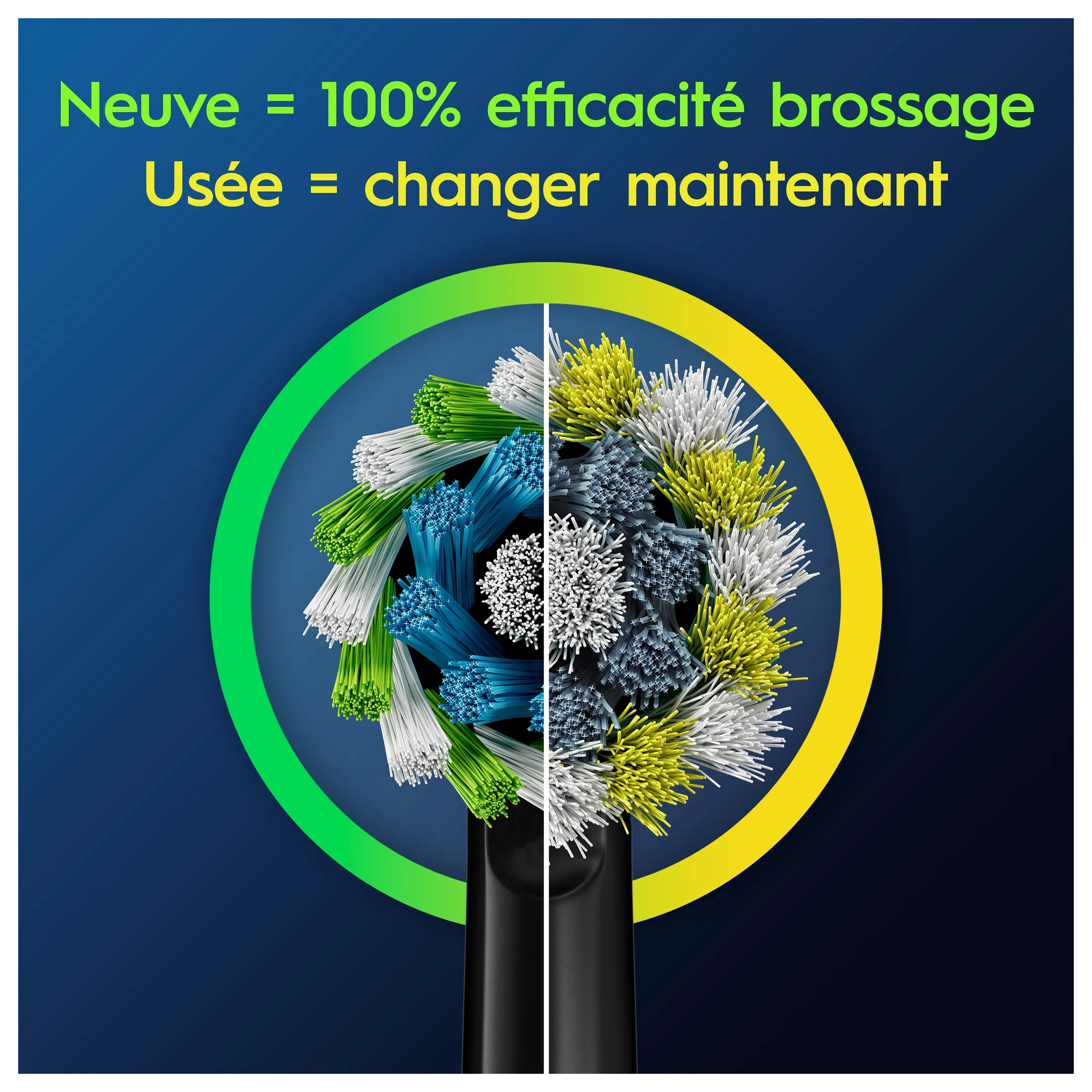Brossettes ORAL-B CrossAction noir XF - 4pcs