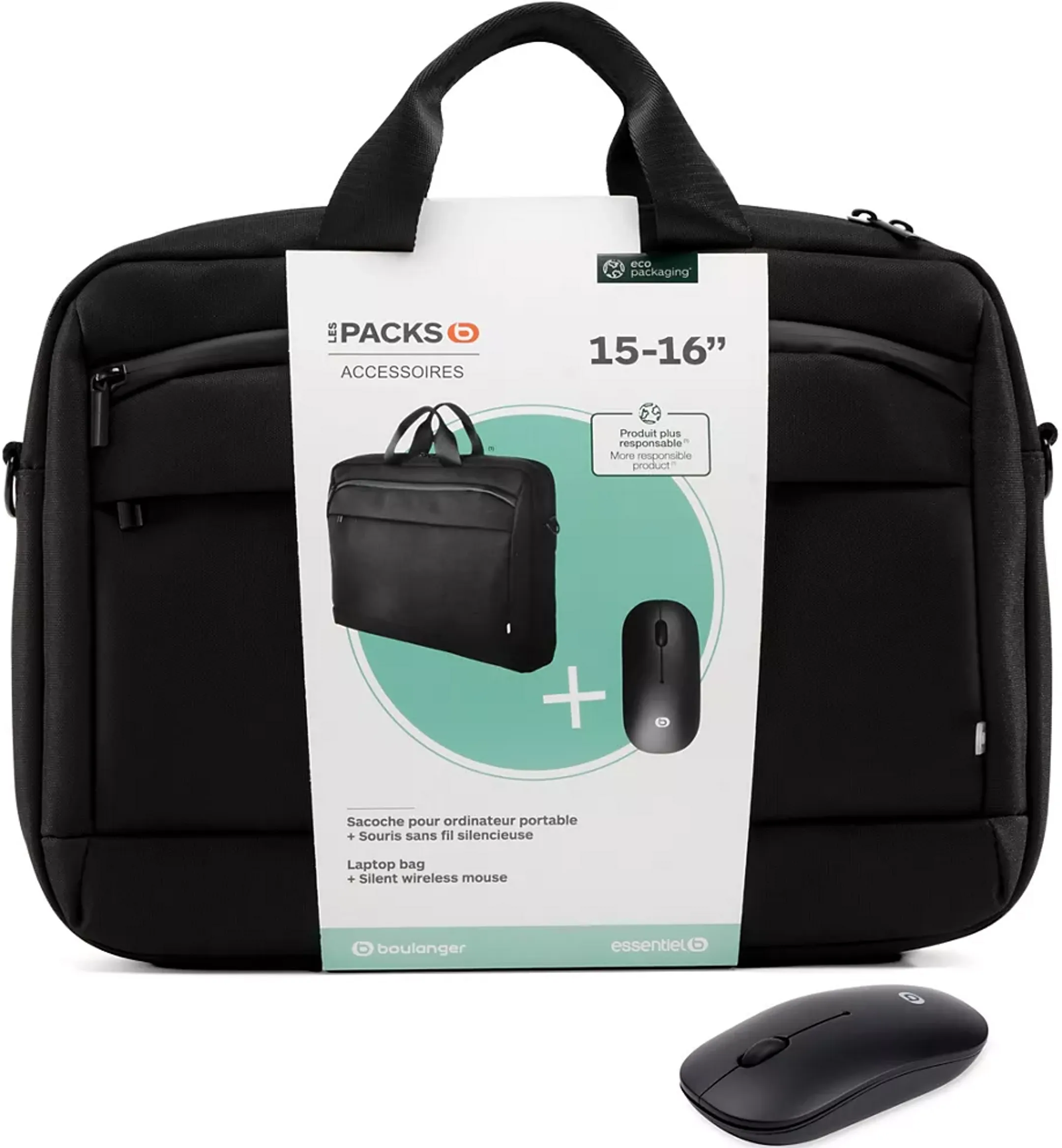 15-16'' Urban Tas + Draadloze muis