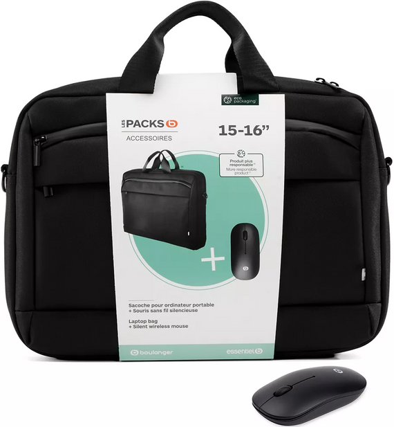 Sacoche 15-16" Urban + Souris sans fil