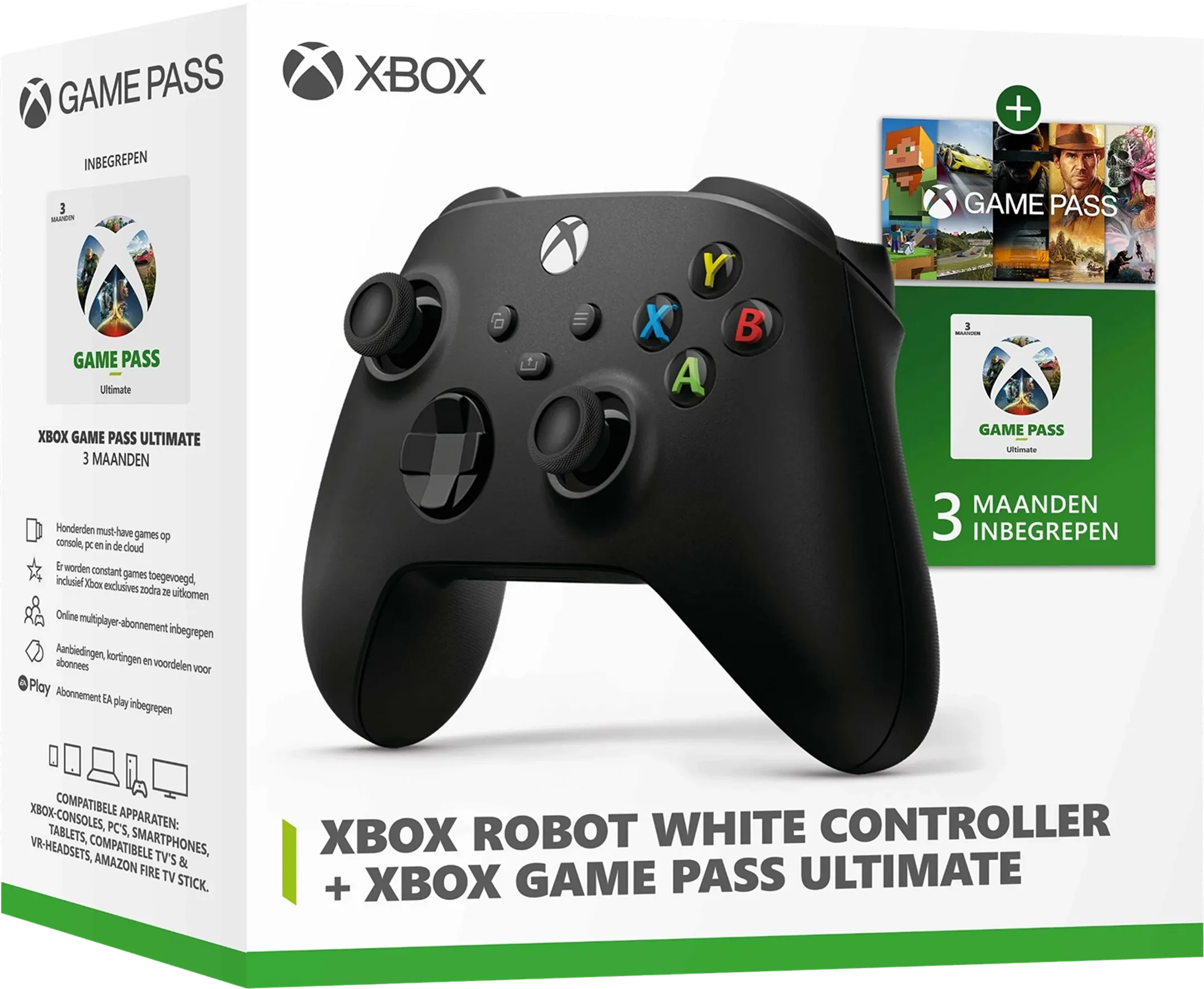 Xbox Manette sans fil - Carbon Black + Xbox Game Pass Ultimate Online (3 mois)
