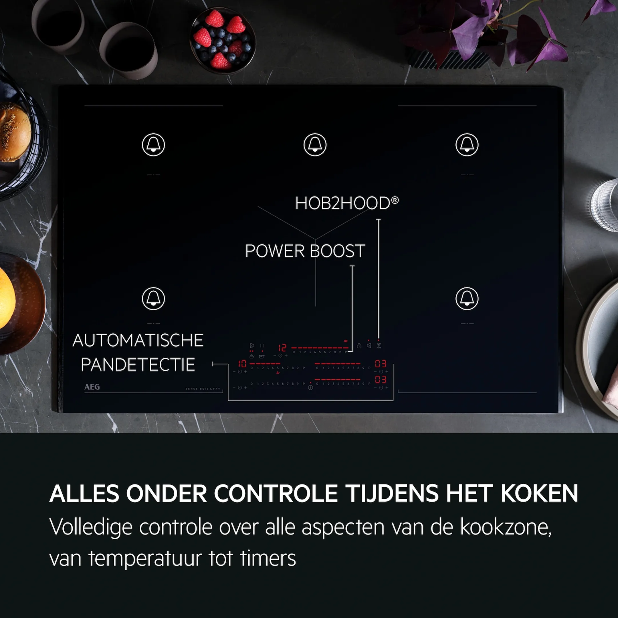 AEG Inductiekookplaat TK85IM0FXB MultipleBridge image