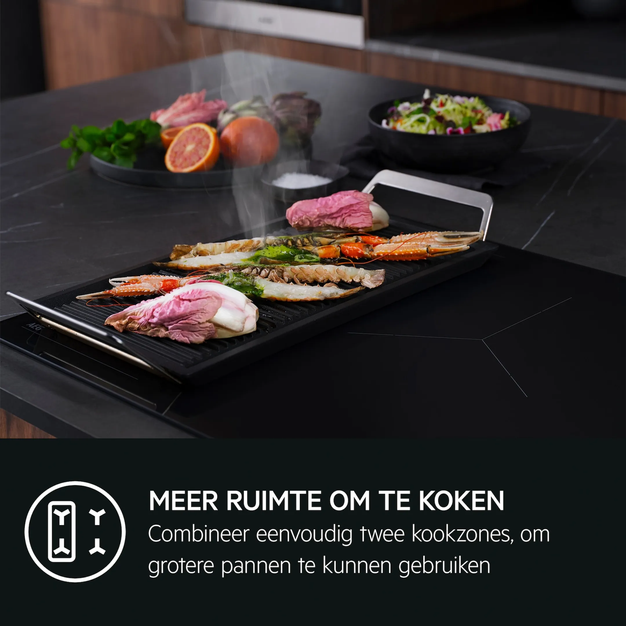 AEG Inductiekookplaat TK85IM0FXB MultipleBridge image