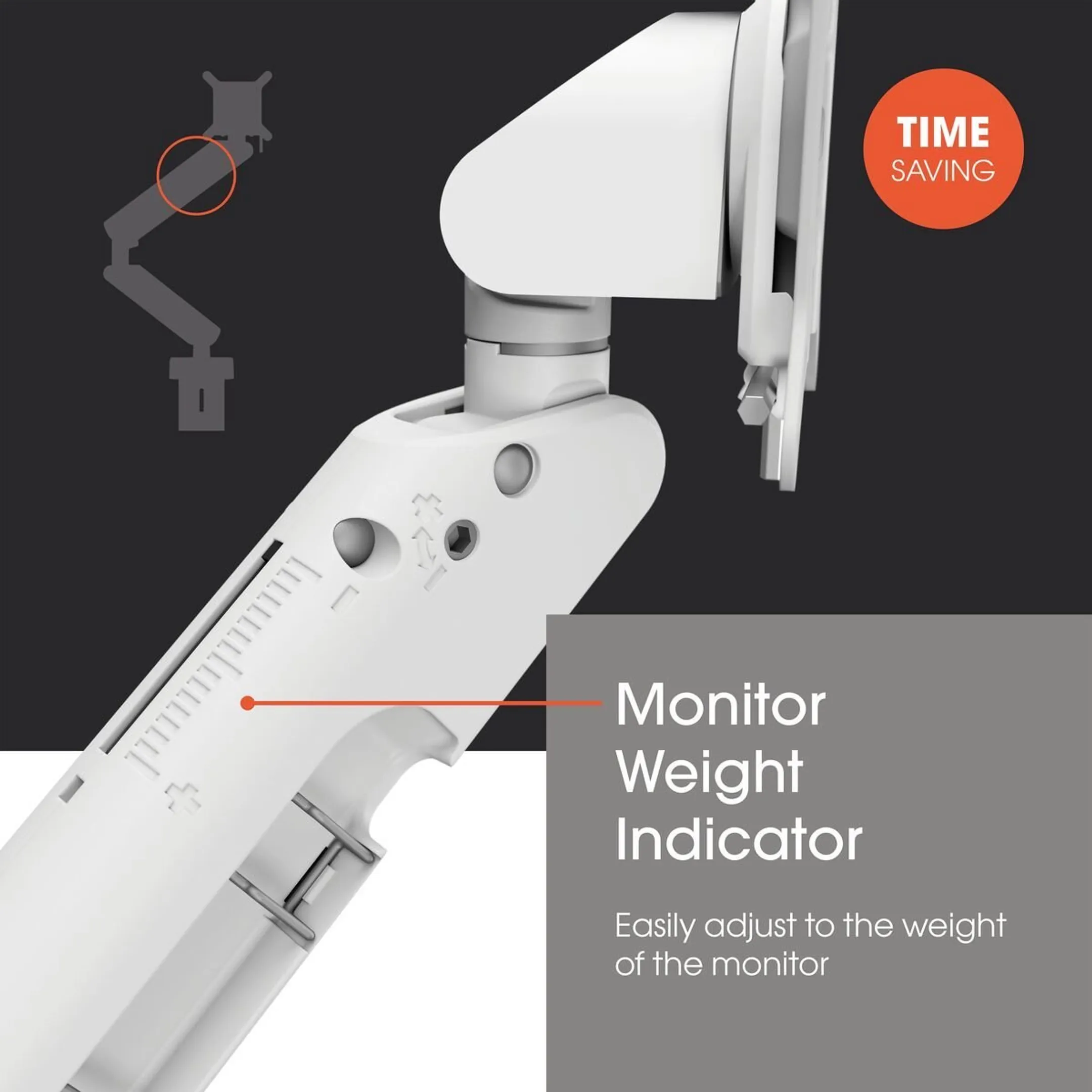 Vogels MOMO 4138 Bras pour écran Motion Plus - Blanc image