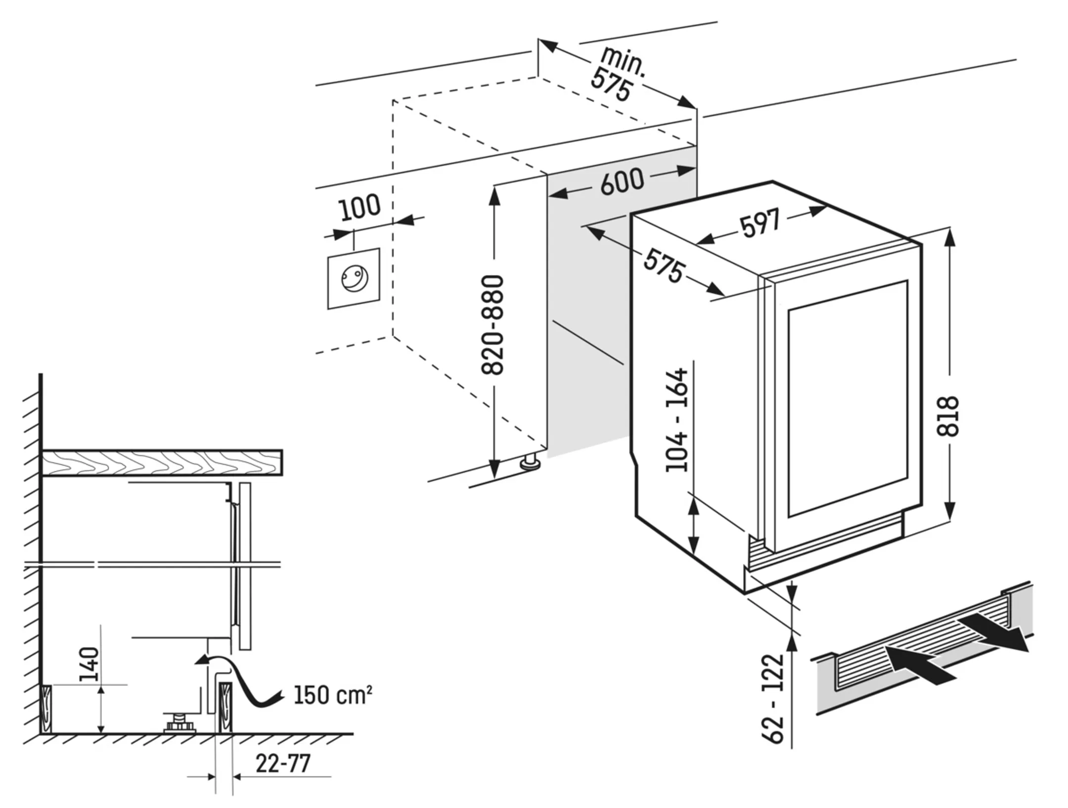 Liebherr Inbouw wijnkoelkast UWgbi 3682 Vinidor Selection image