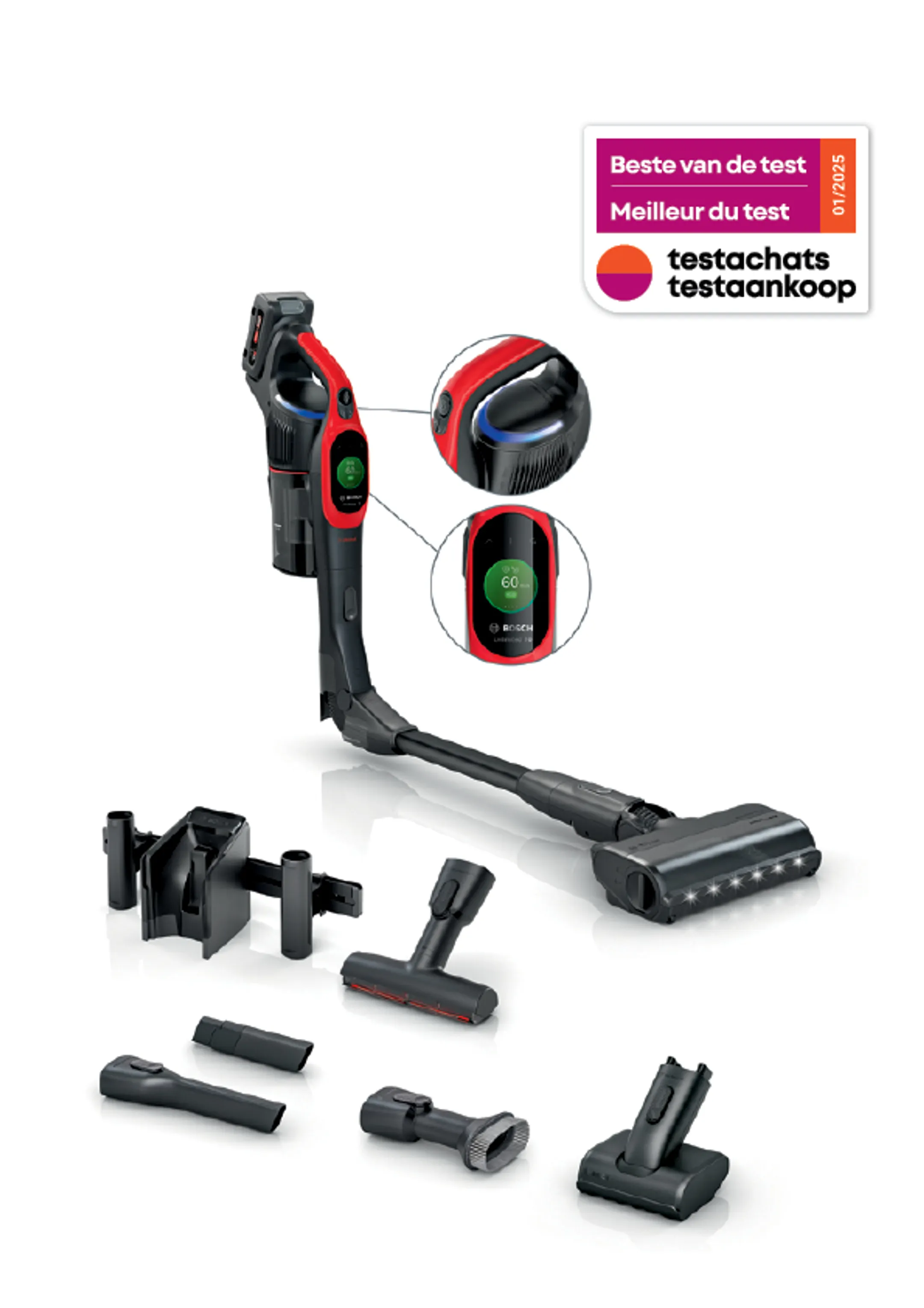 Bosch Steelstofzuiger BCS1041PET image