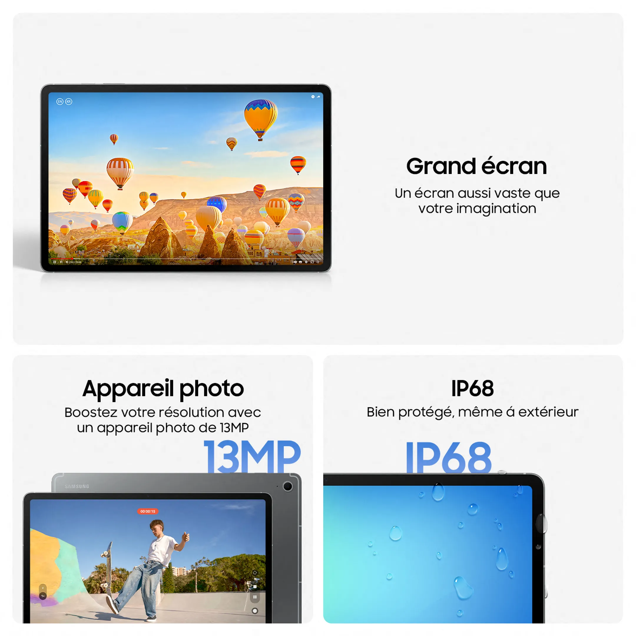 Samsung Galaxy Tab S10 FE wifi 128Go Gray image