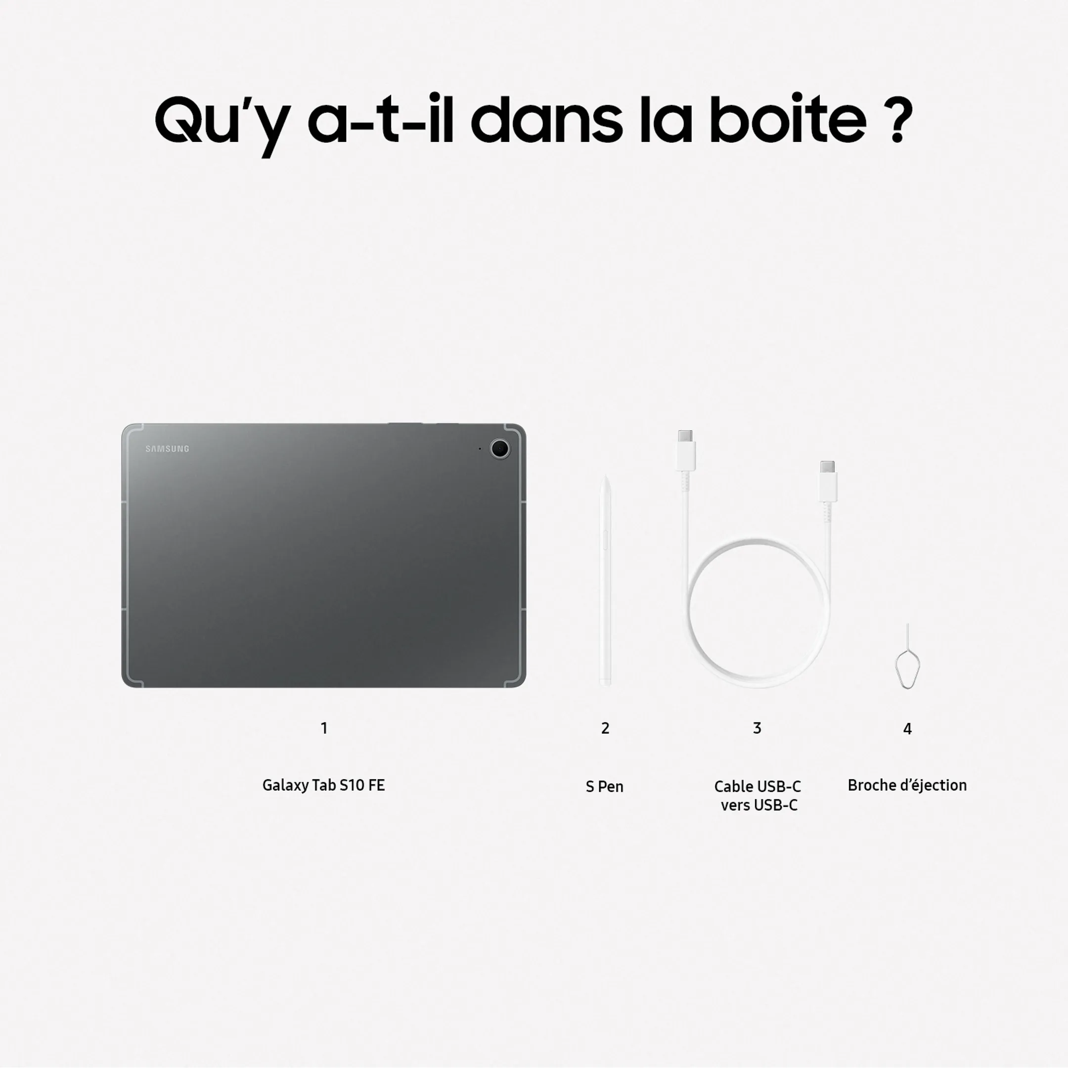 Samsung Galaxy Tab S10 FE wifi 128Go Gray image