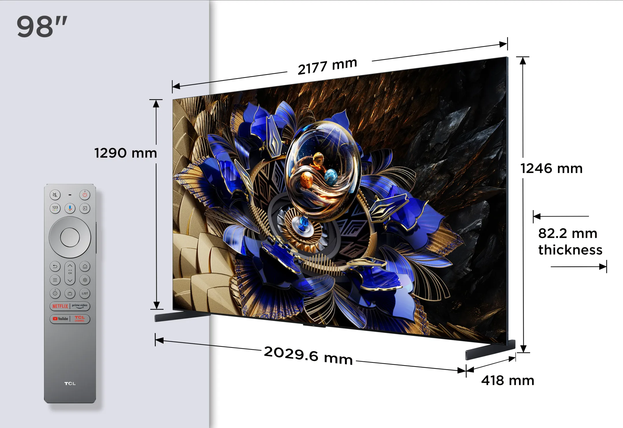 TCL QD-Mini LED 4K TV 98X11K (2025) - 98 inch image