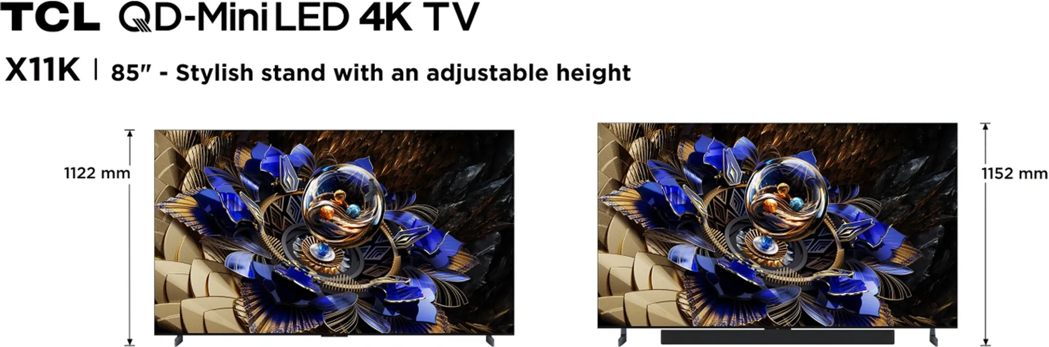 TCL QD-Mini LED 4K TV 85X11K (2025) - 85 inch image