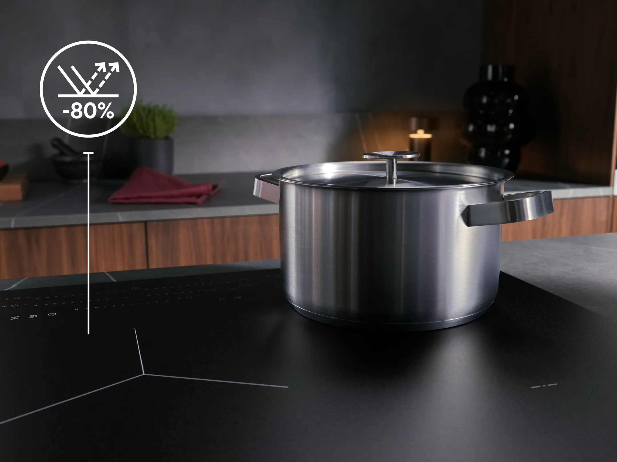 AEG Taque induction TI64IB1FIZ SaphirMatt® 60 cm image