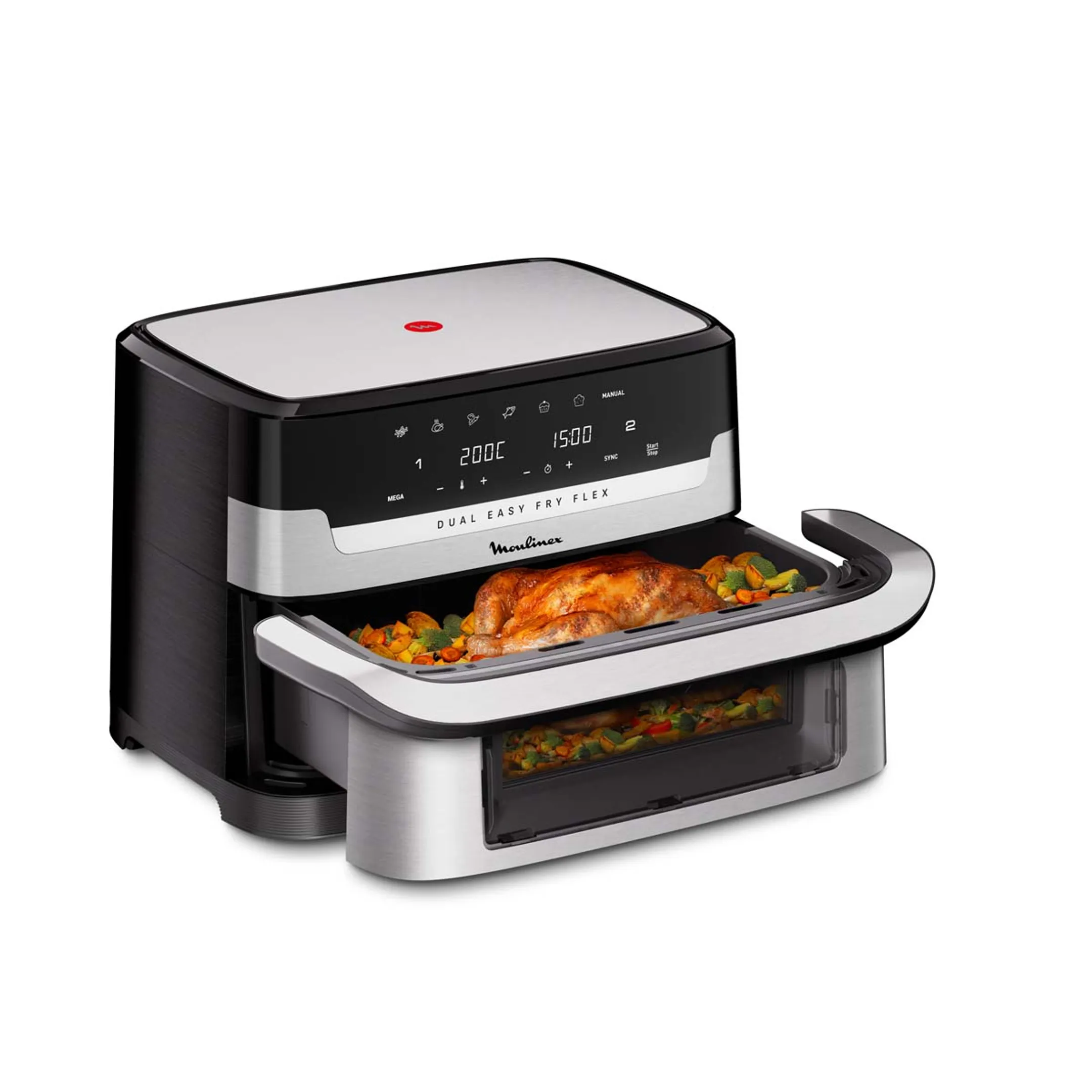 Moulinex Airfryer Dual Easy Fry Flex EZ922DF0 image