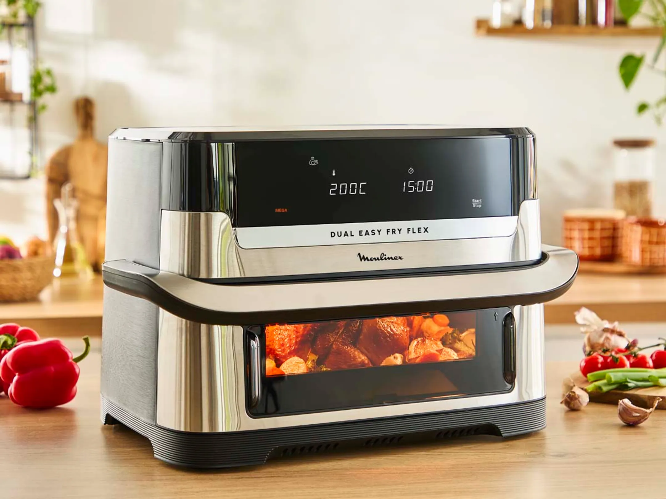 Moulinex Airfryer Dual Easy Fry Flex EZ922DF0 image