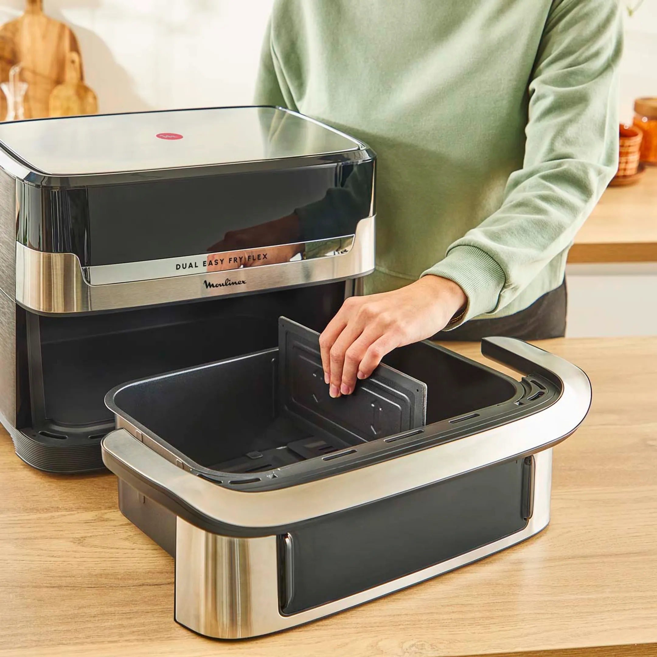 Moulinex Airfryer Dual Easy Fry Flex EZ922DF0 image