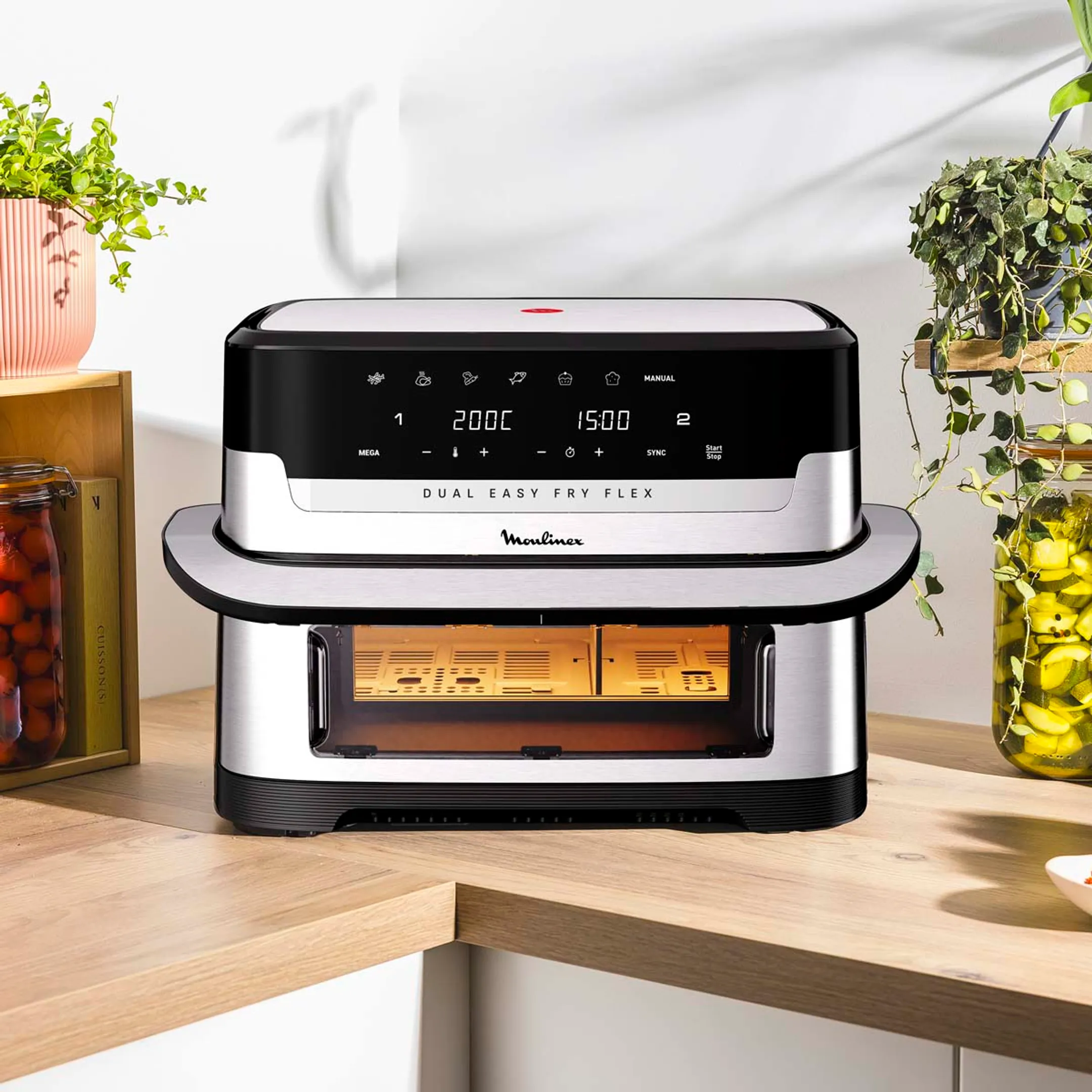 Moulinex Airfryer Dual Easy Fry Flex EZ922DF0 image