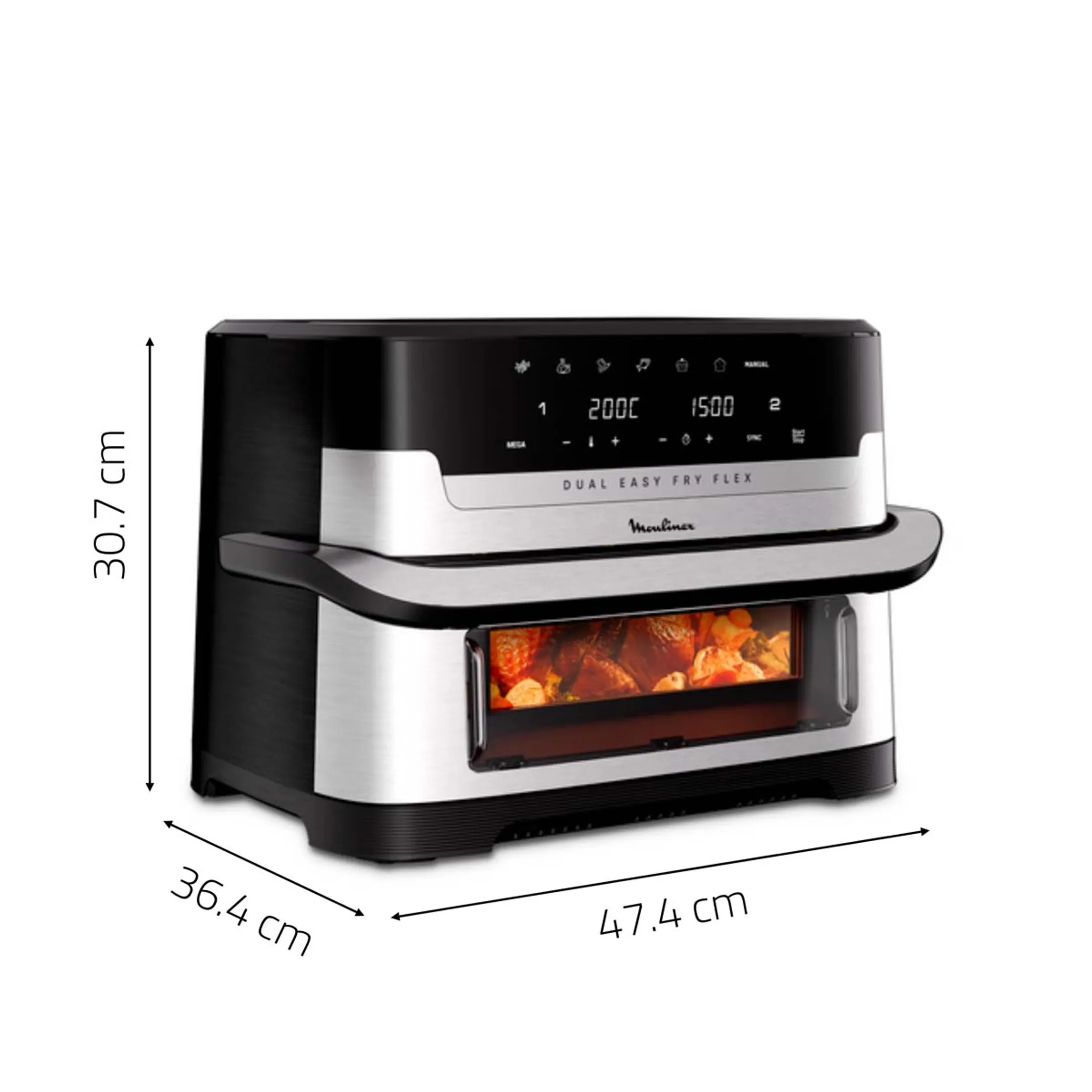 Moulinex Airfryer Dual Easy Fry Flex EZ922DF0 image