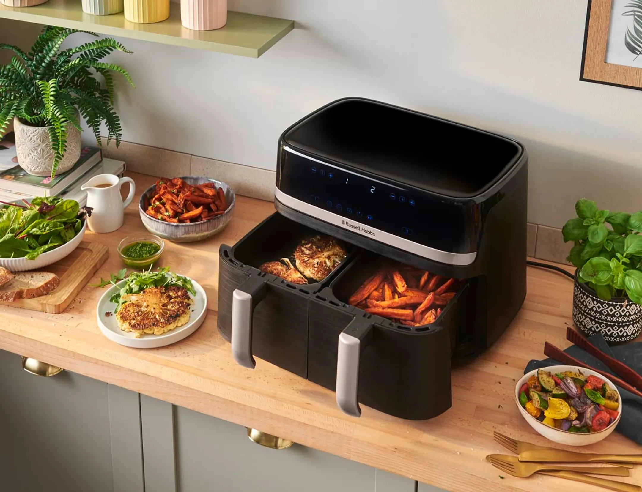 Russell Hobbs Airfryer Dual Basket 27630-56 - 9L image