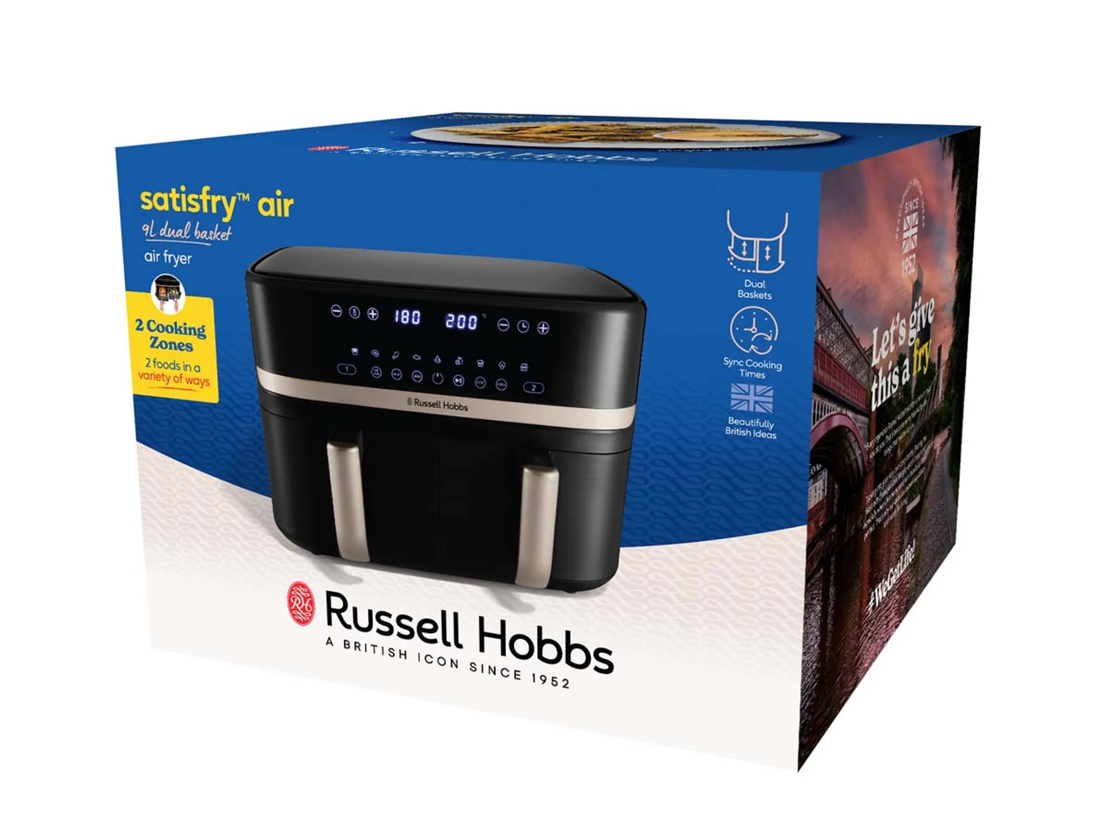 Russell Hobbs Airfryer Dual Basket 27630-56 - 9L image