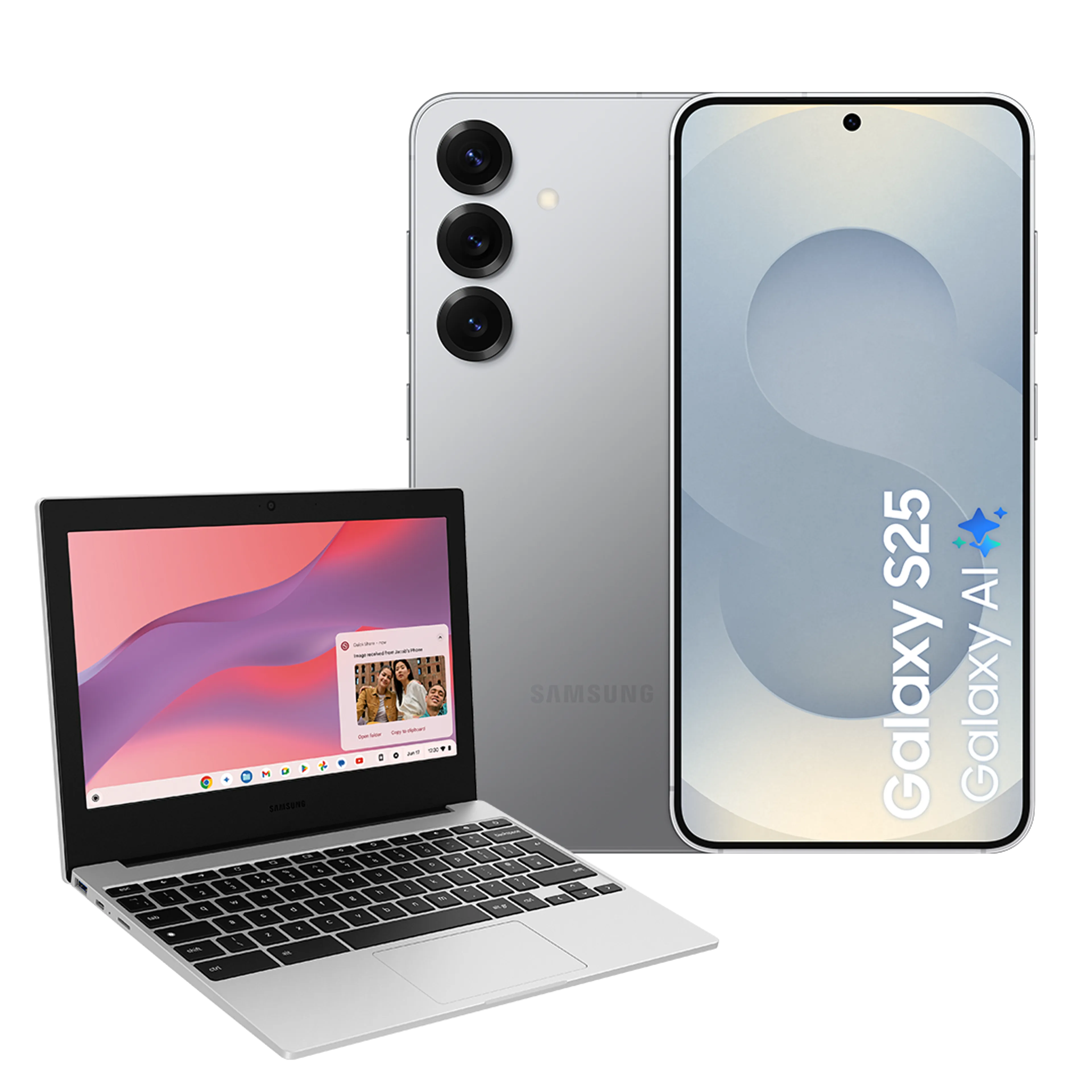 Samsung Galaxy S25 256GB - Silver Shadow image