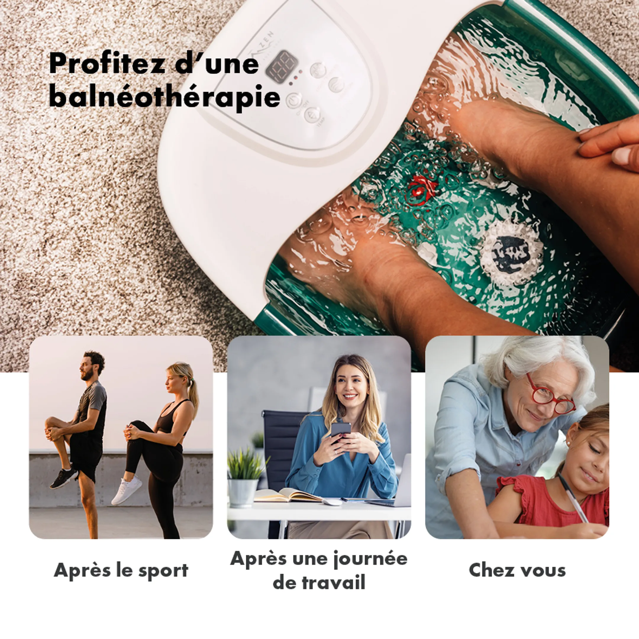 CREATIVE ZEN Massage de pieds NILE-BALNEO image