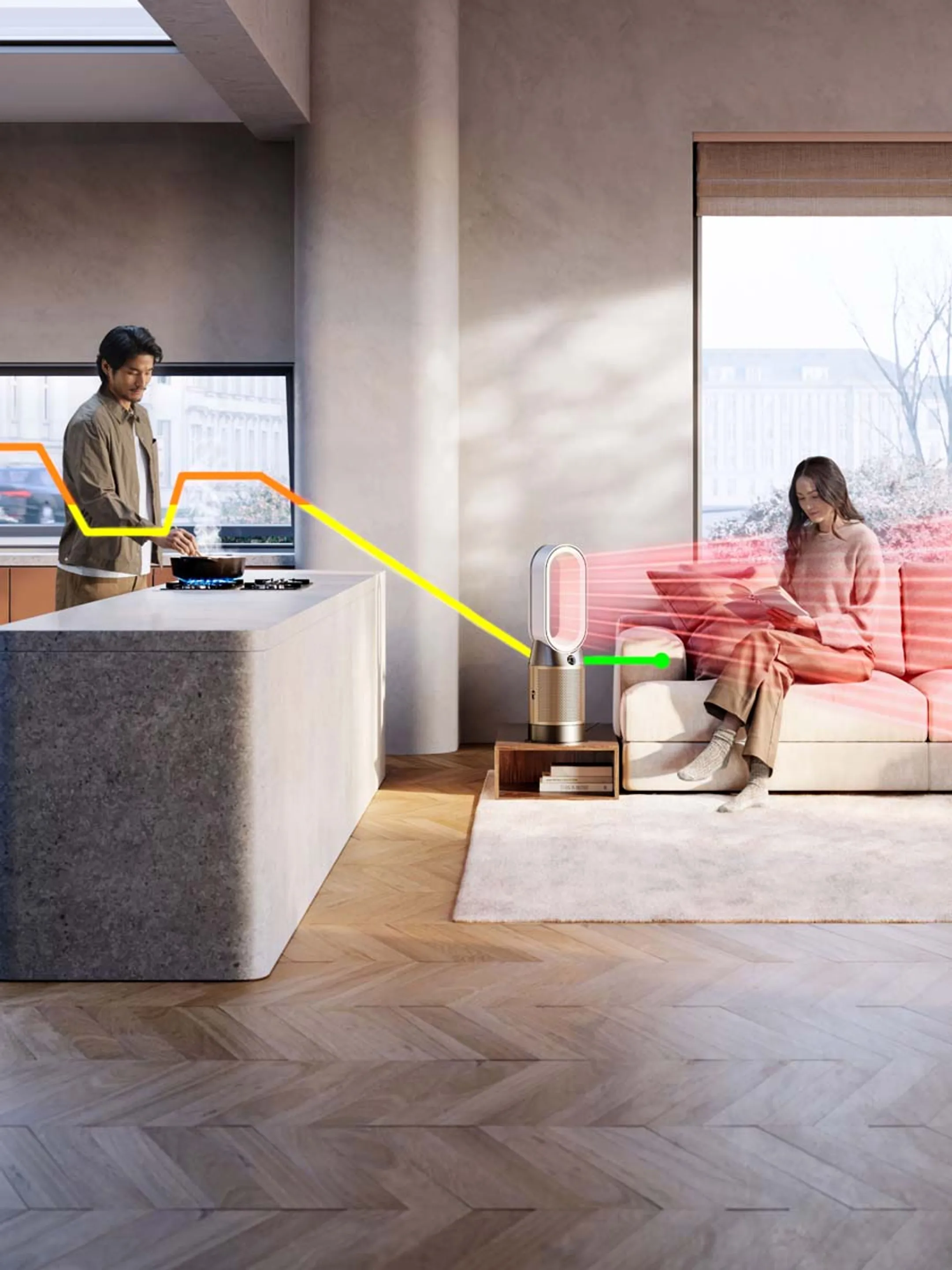 Dyson Purificateur d'air Hot+Cool HP2 De-NOx HP12 image