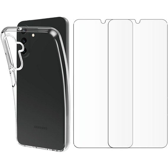 Backcover + 2 screenprotectors voor Galaxy A26