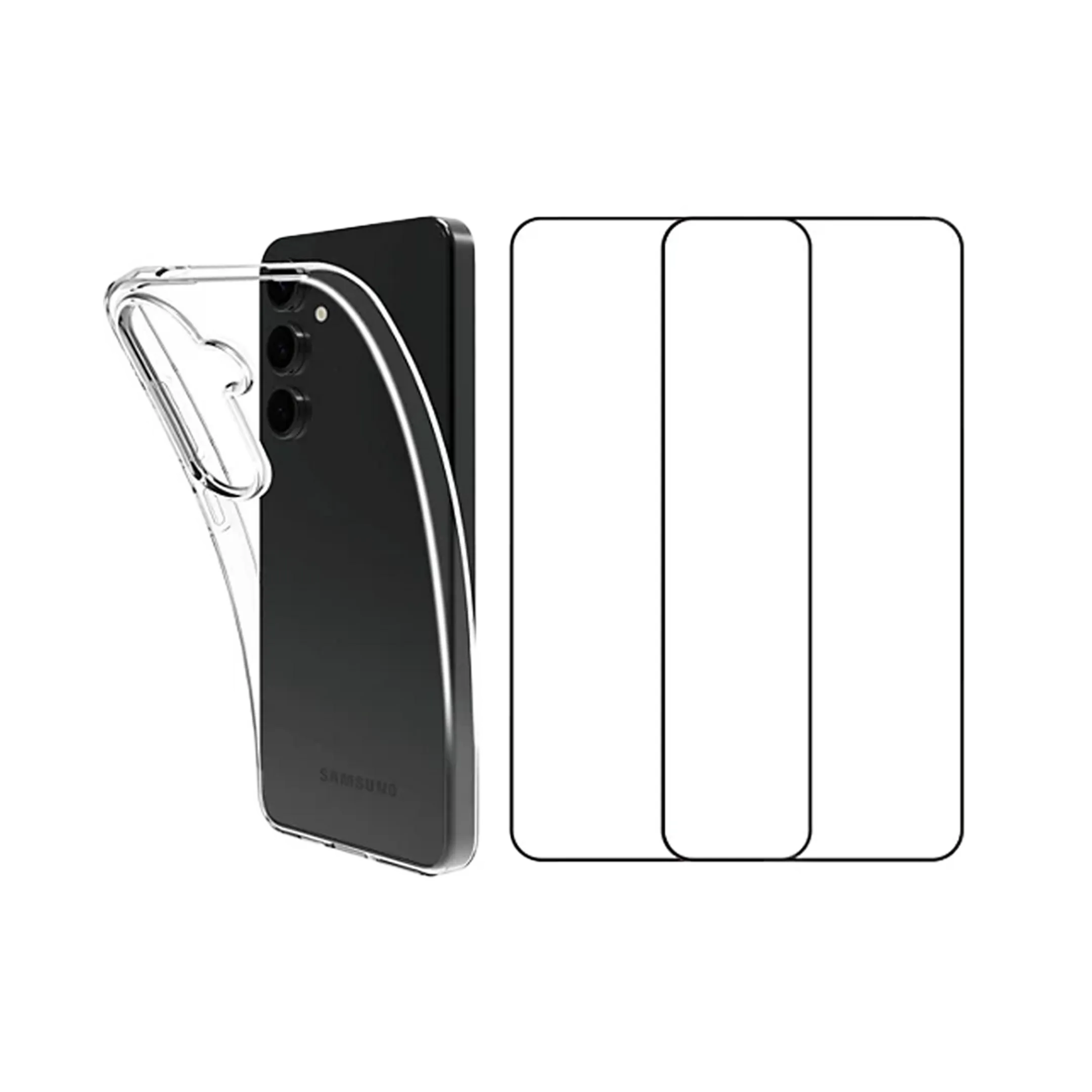 Coque + 2 pièces protège-écran pour Galaxy S25