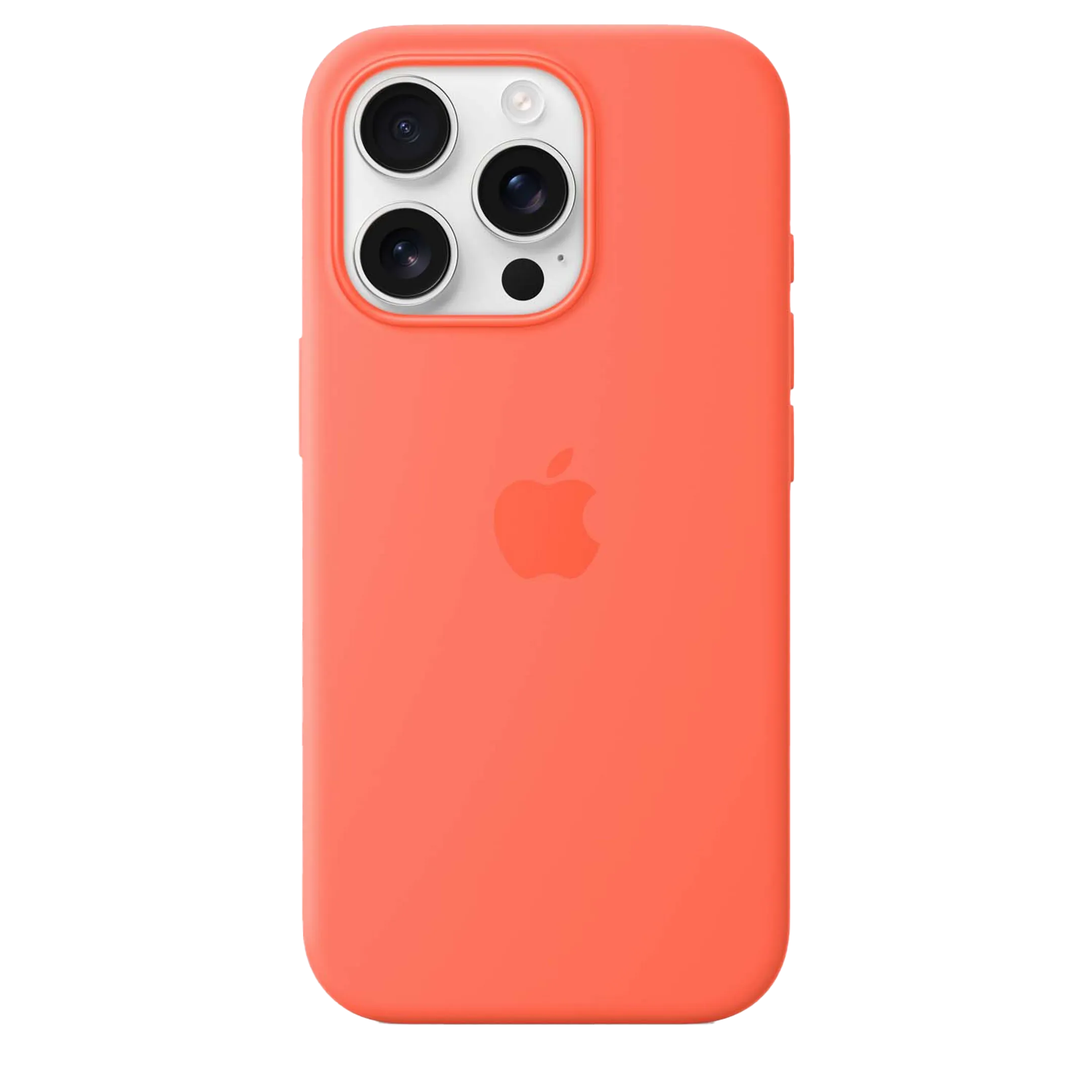 Siliconenhoesje met MagSafe voor iPhone 16 - Tangerine