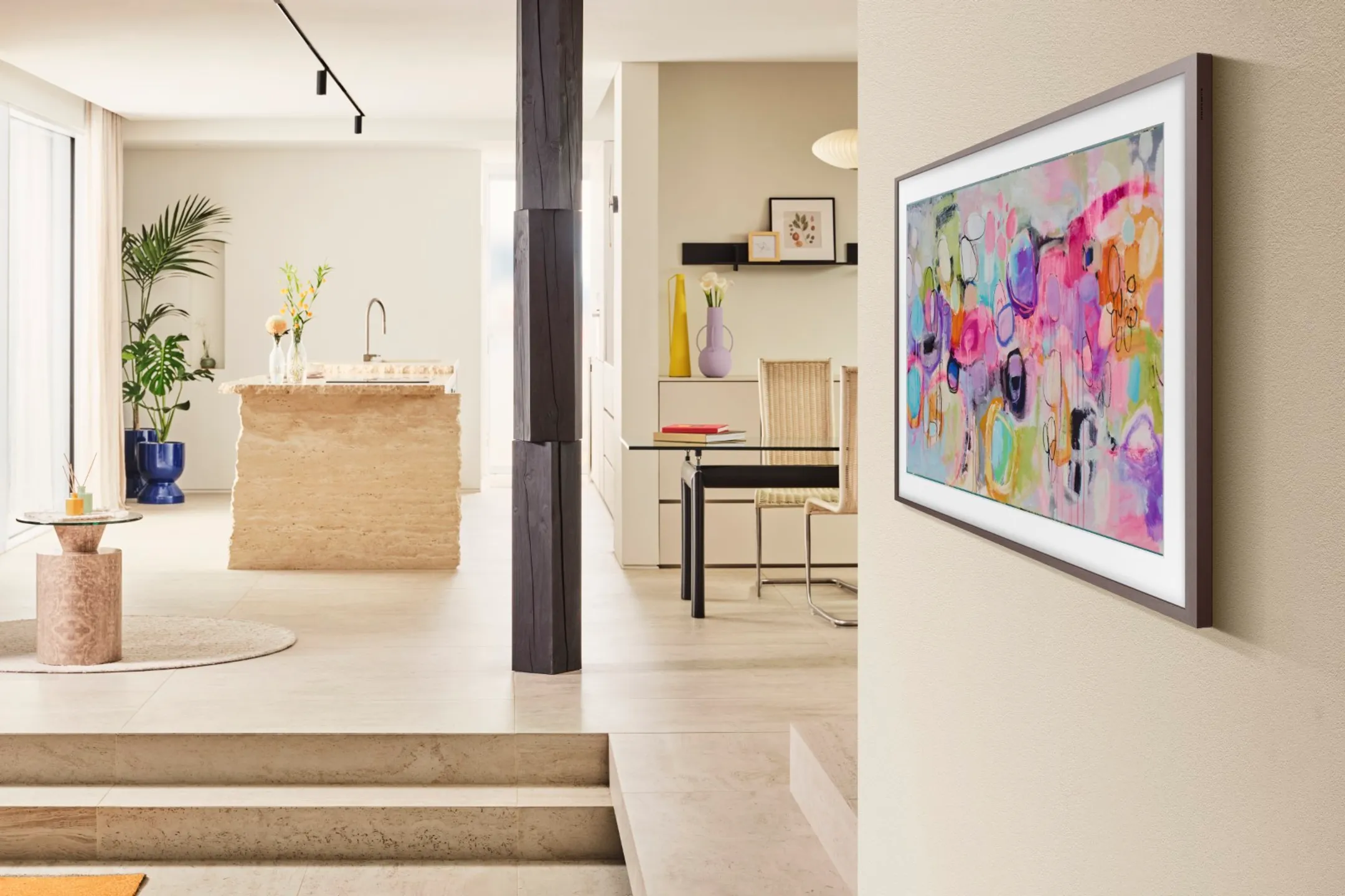Samsung TV QLED 4K The Frame QE50LS03FA (2025) - 50 pouces image