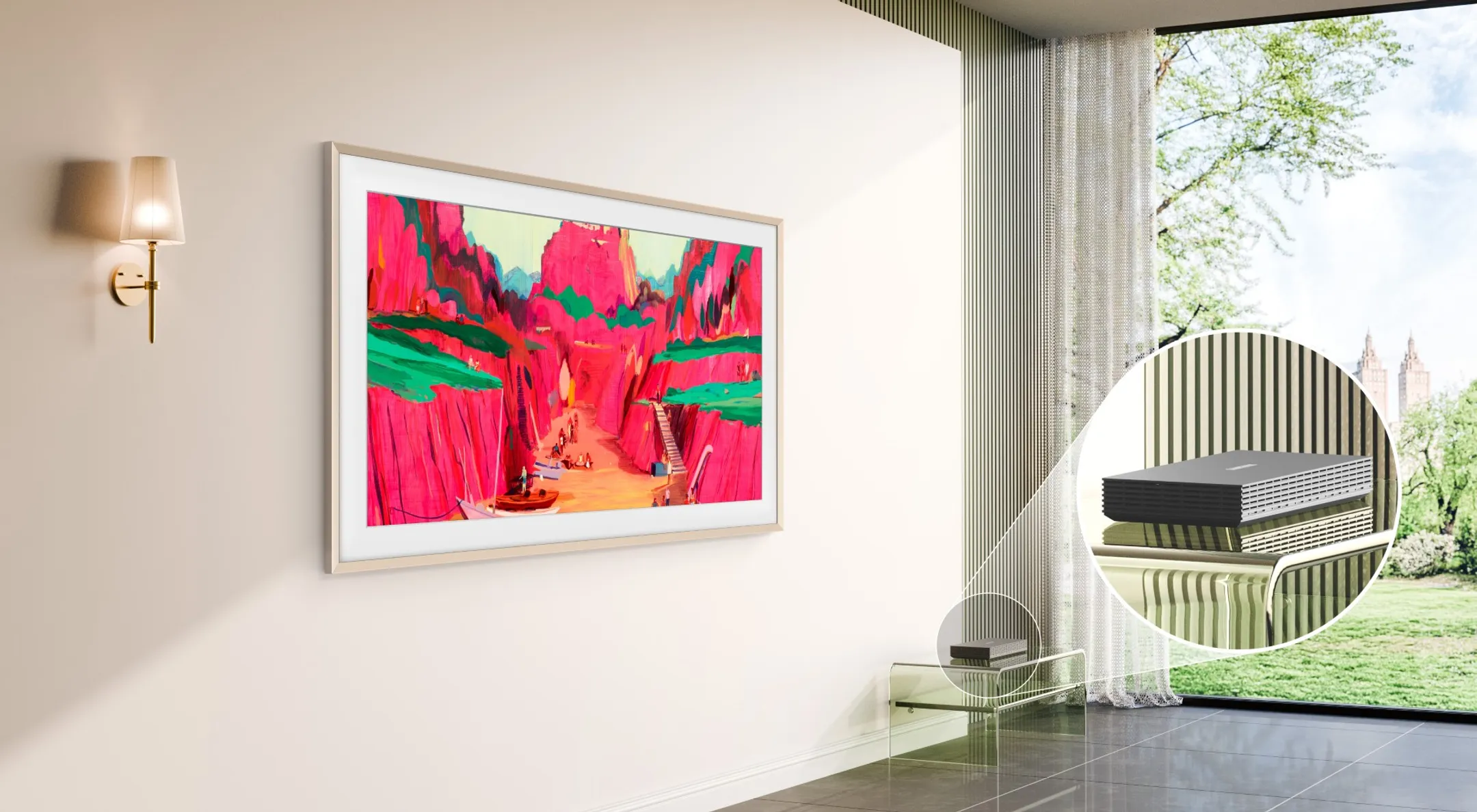 Samsung TV Neo QLED 4K The Frame Pro 85LS03FW (2025) - 85 pouces image