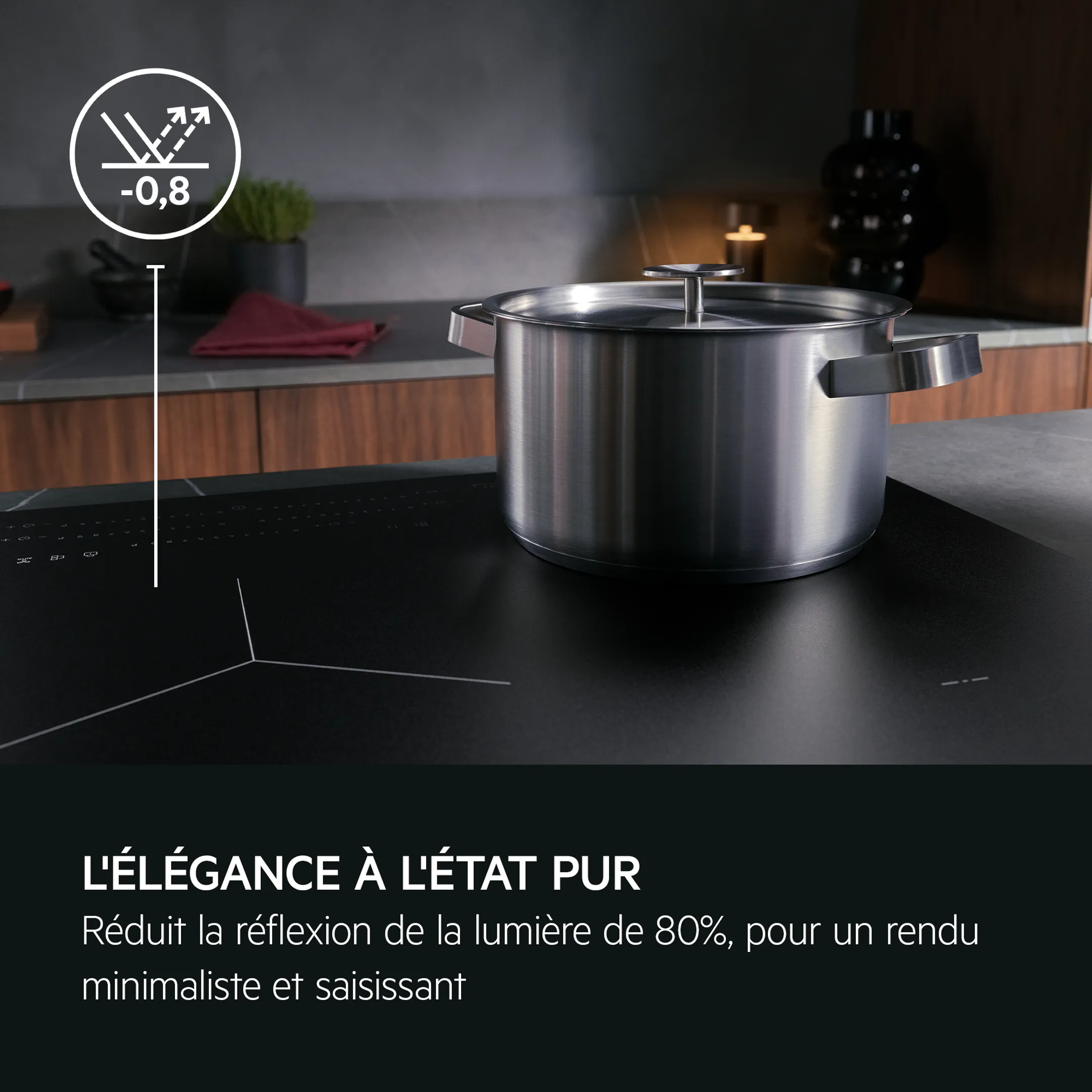 AEG Taque induction TII84B10FZ SenseBoil ® SaphirMatt® 80 cm image
