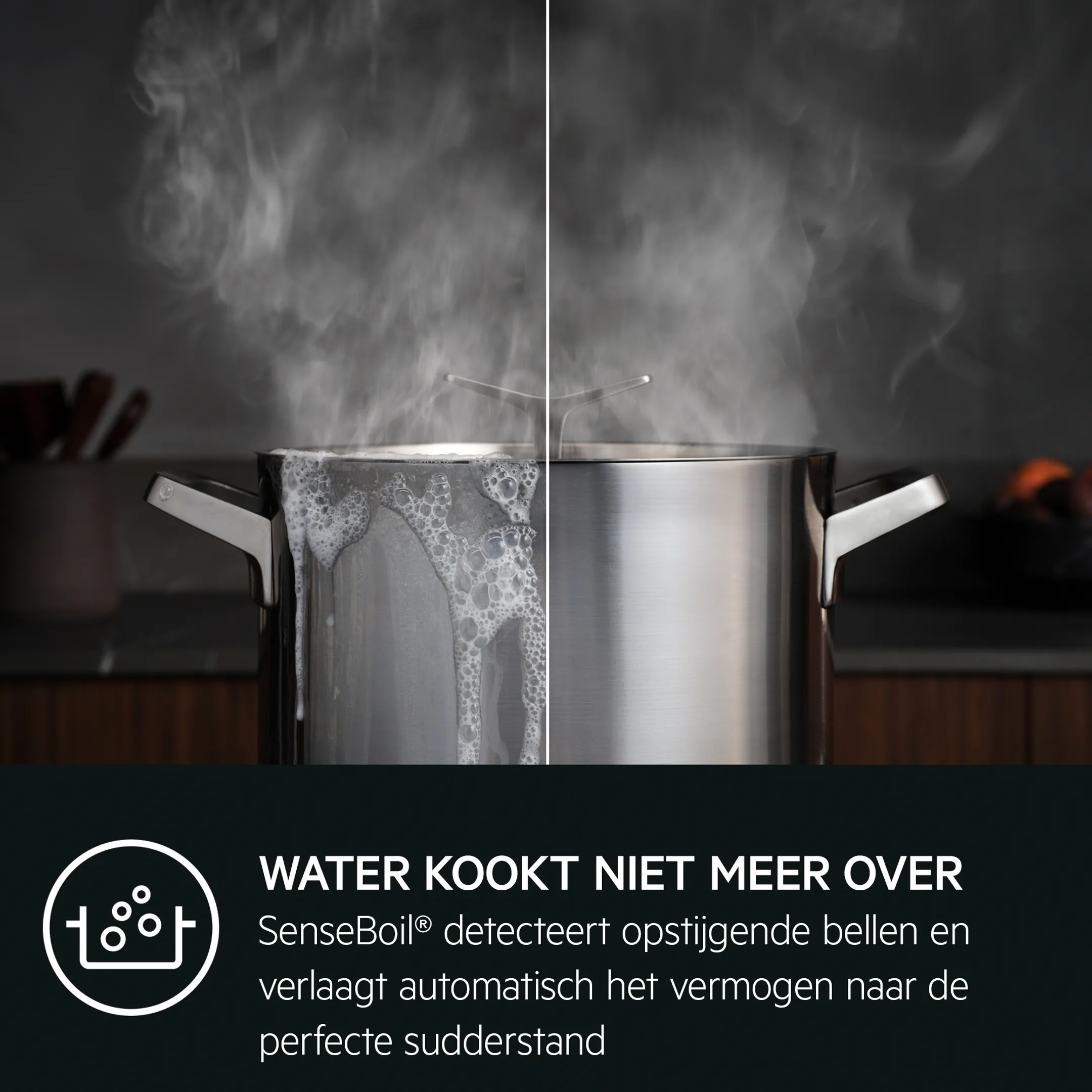 AEG Inductiekookplaat TII84B10FZ SenseBoil ® SaphirMatt® 80 cm image