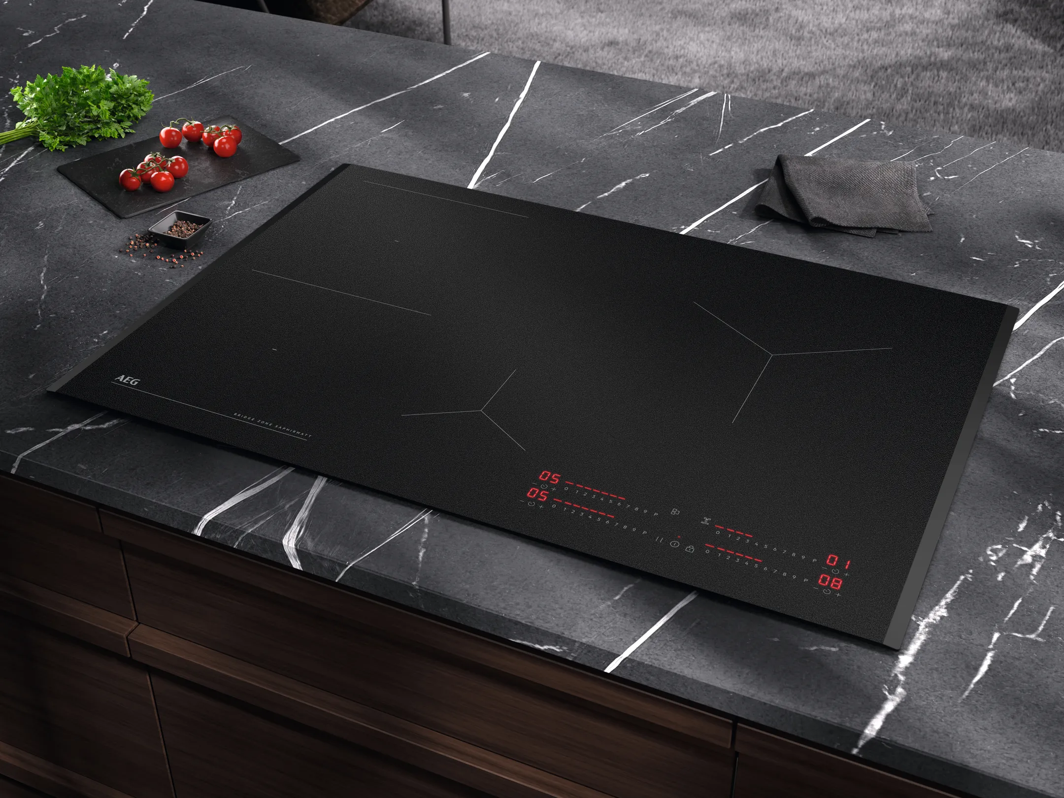 AEG Taque induction TII84B00FZ SaphirMatt® 80 cm image