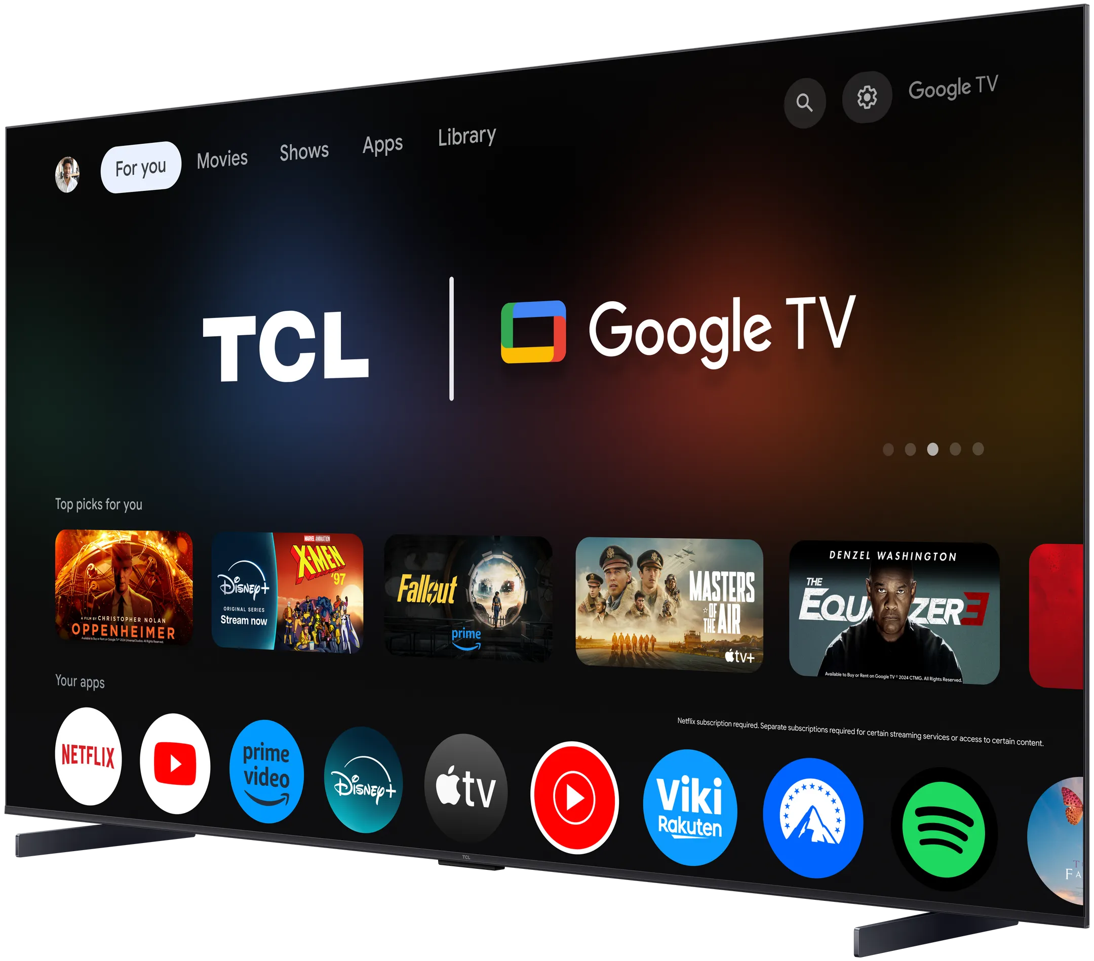 TCL QD-Mini LED 4K TV 50C69K (2025) - 50 inch image