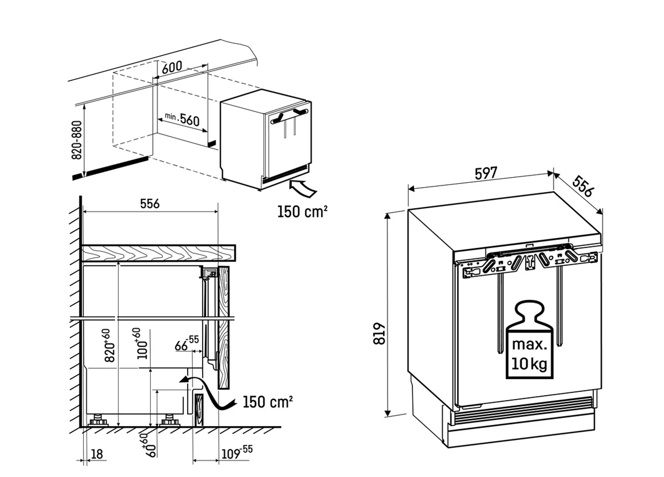 Liebherr Inbouw koelkast URD3601 Pure image