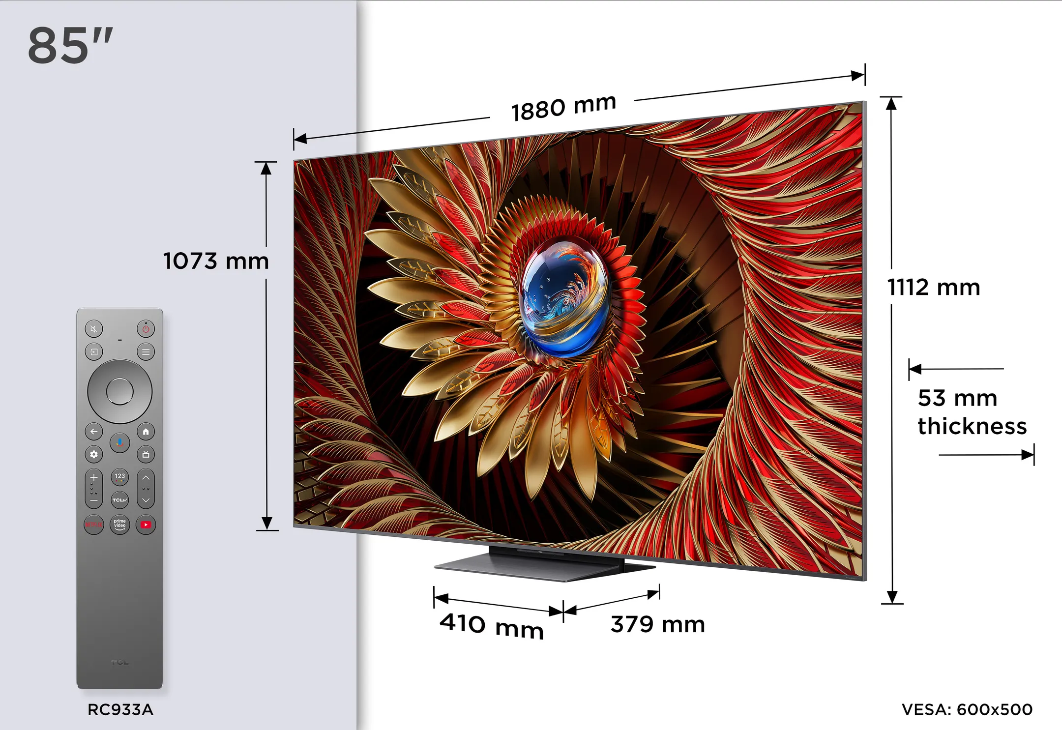 TCL QD Mini-LED 85C89K 4K TV (2025) - 85 inch image