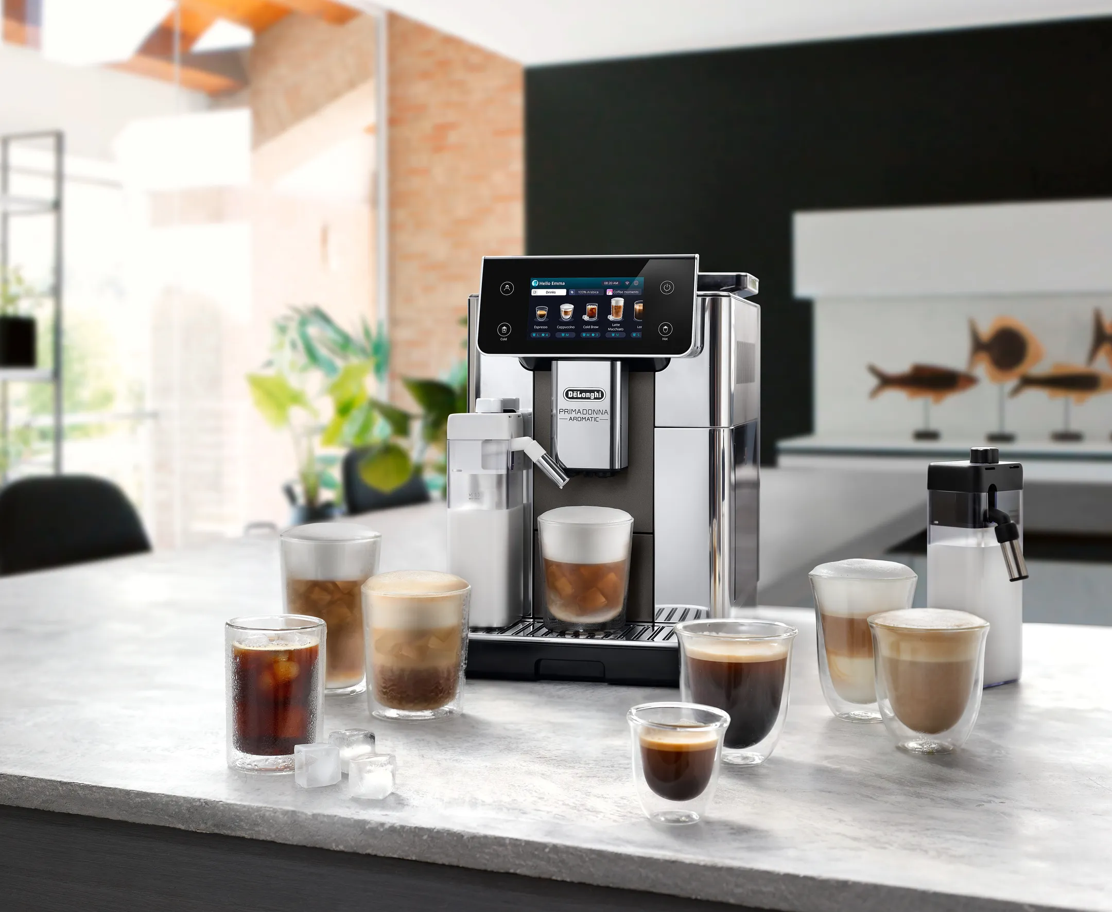 De'Longhi Machine à Expresso automatique PrimaDonna Aromatic + Cold Brew + Réservoir à lait ECAM630.75.TSM image